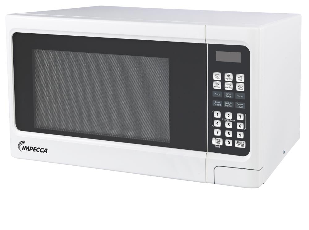 Horno de microondas de 1.1 pies cúbicos y 1000 vatios de potencia media para encimera (blanco)