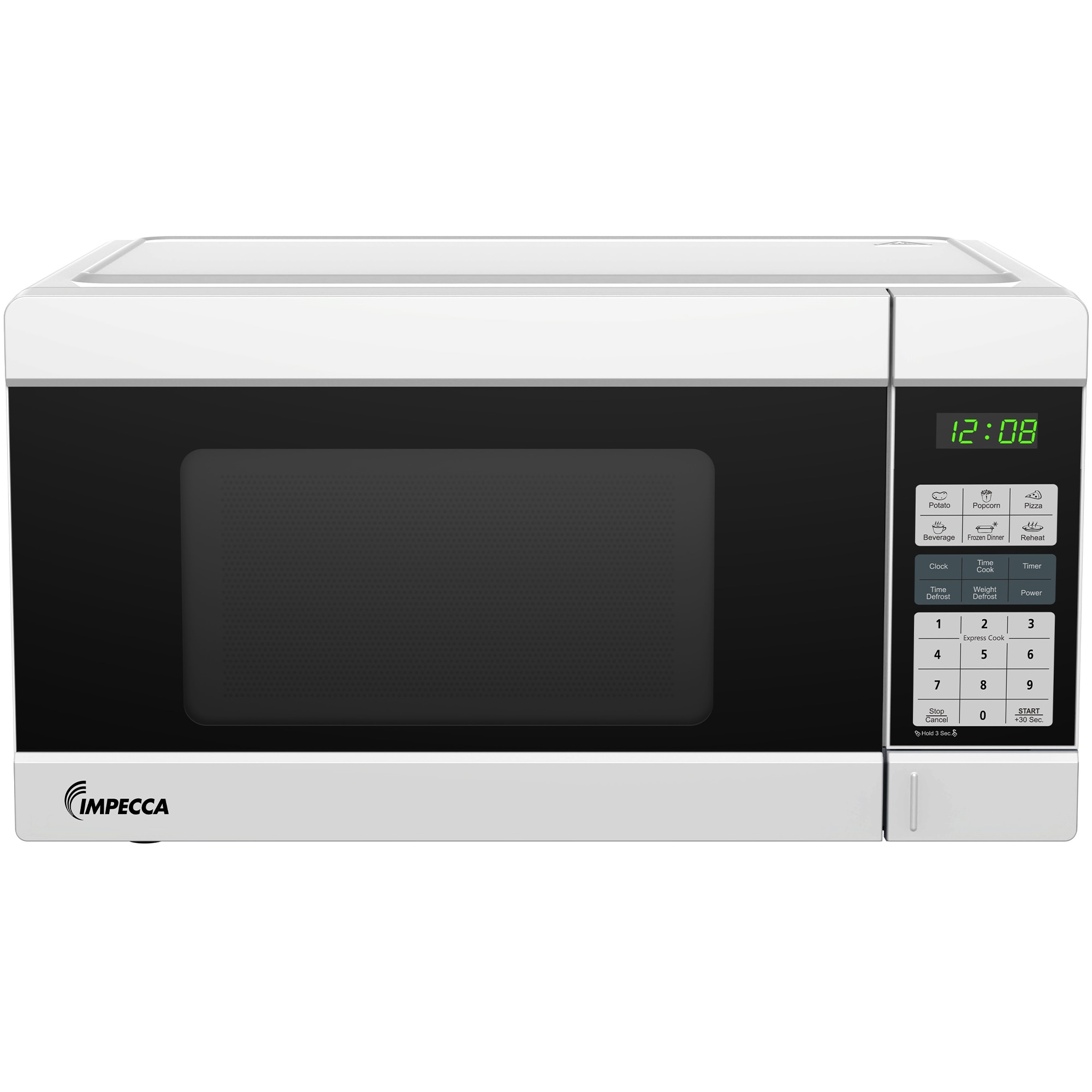 Horno de microondas de 1.1 pies cúbicos y 1000 vatios de potencia media para encimera (blanco)