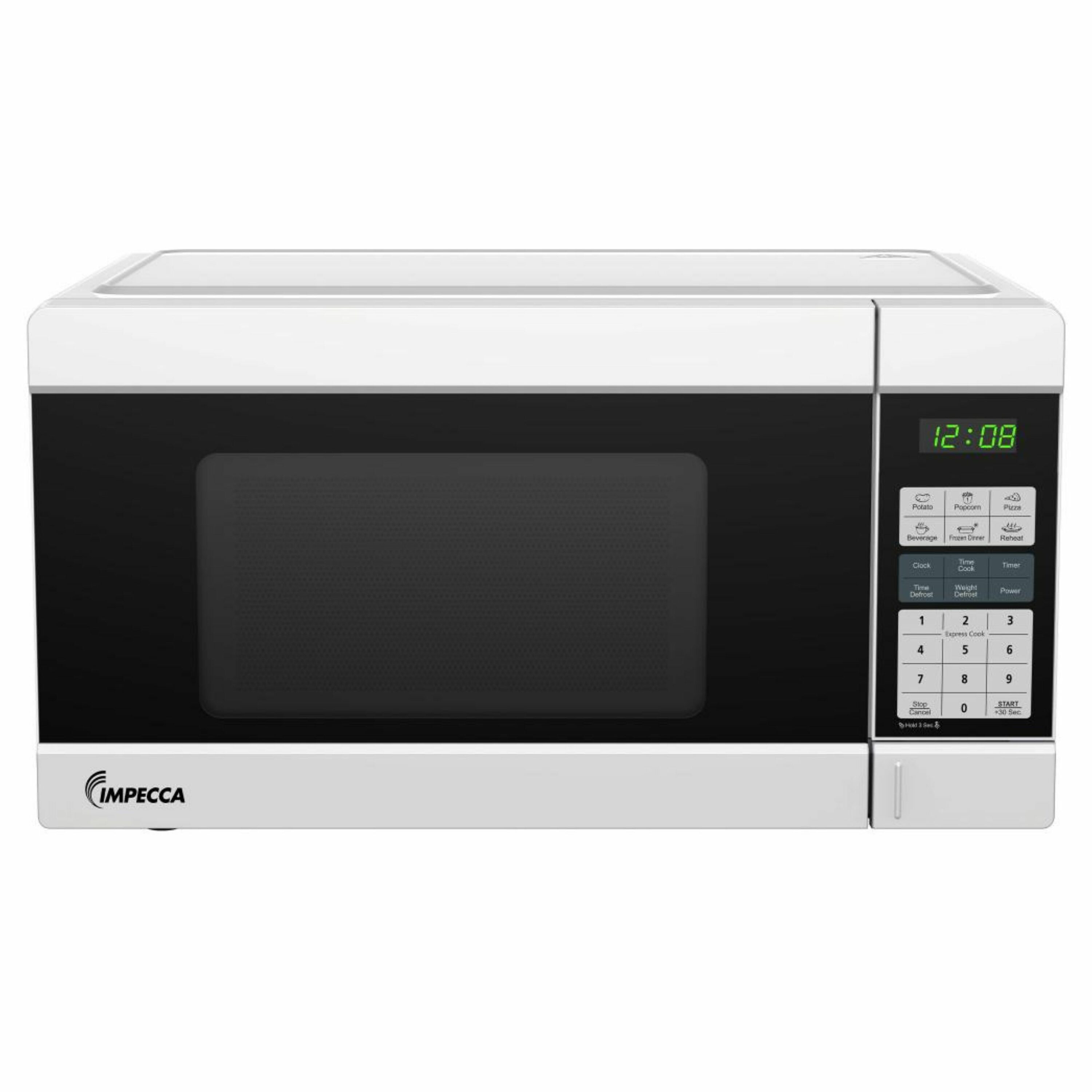 Horno de microondas de 1.1 pies cúbicos y 1000 vatios de potencia media para encimera (blanco)