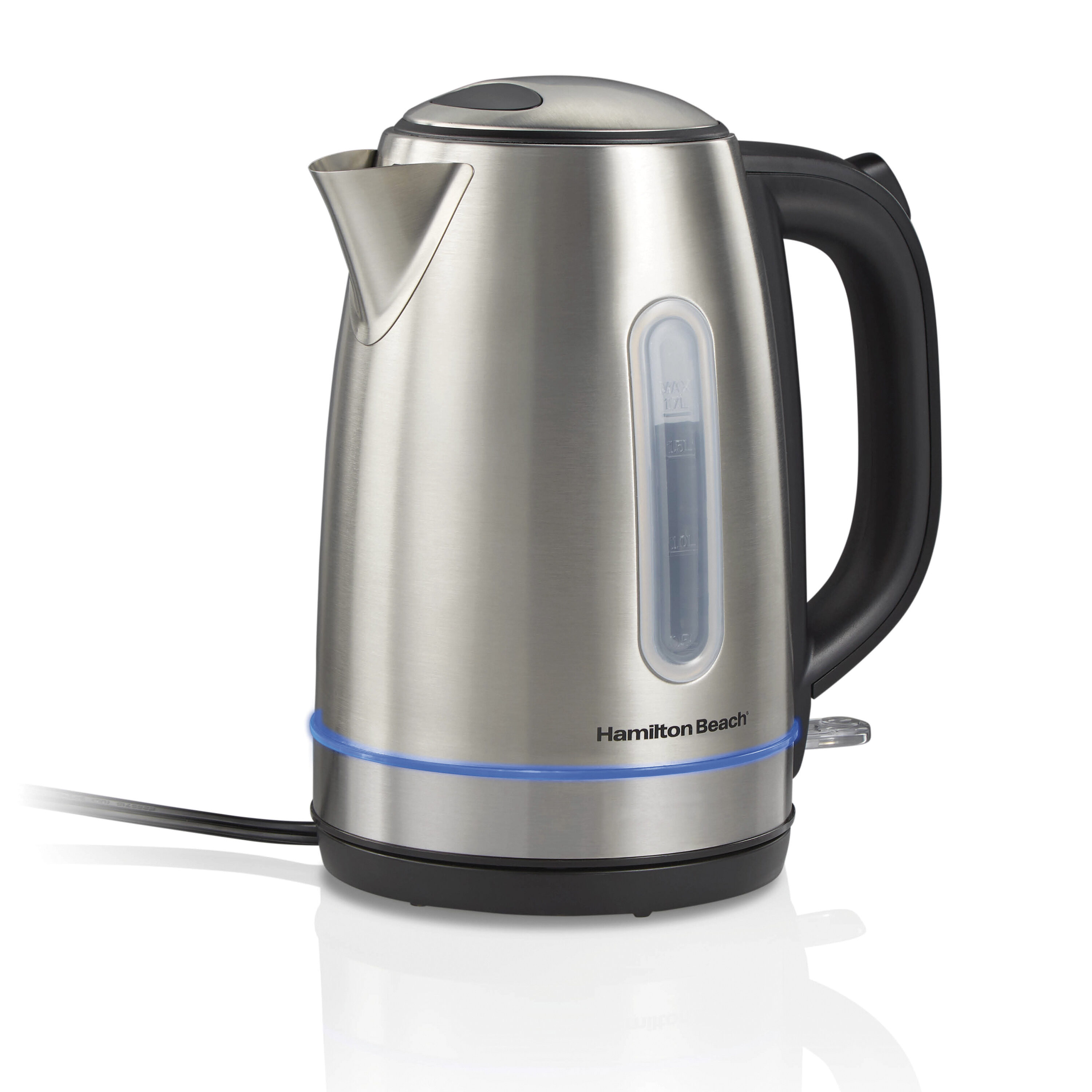 Hervidor eléctrico de acero inoxidable de 7 tazas con apagado automático de Hamilton Beach