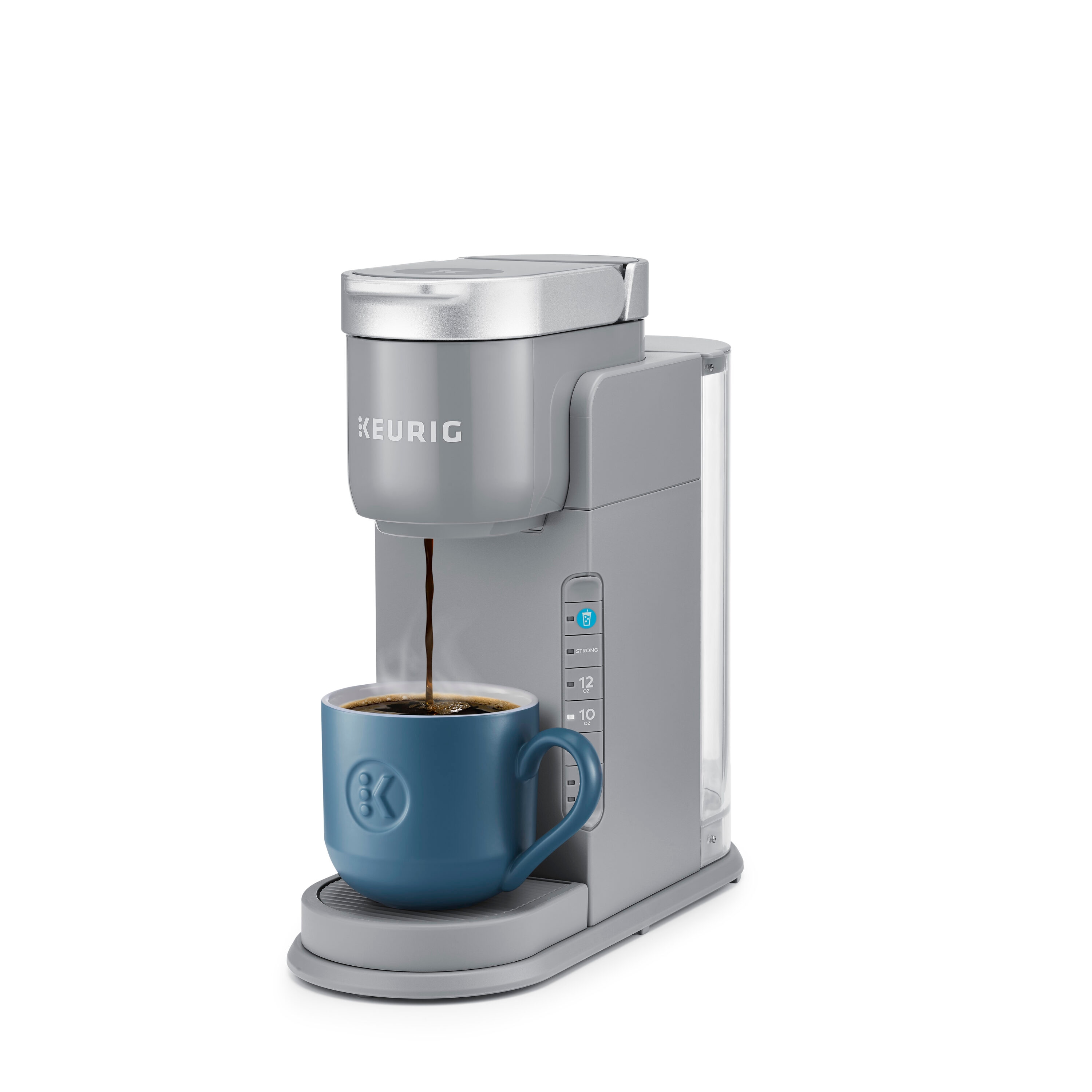 Cafetera Keurig K-Iced de un solo servicio con depósito de agua de 5 tazas (Gris)