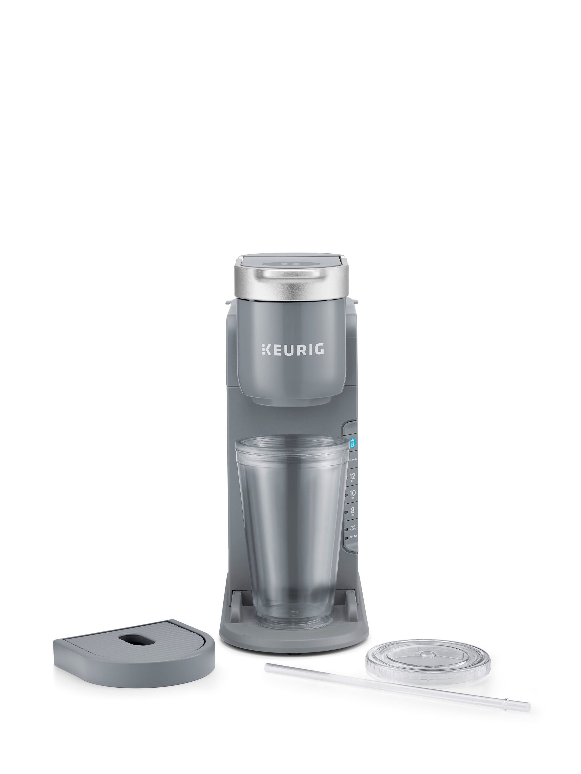 Cafetera Keurig K-Iced de un solo servicio con depósito de agua de 5 tazas (Gris)