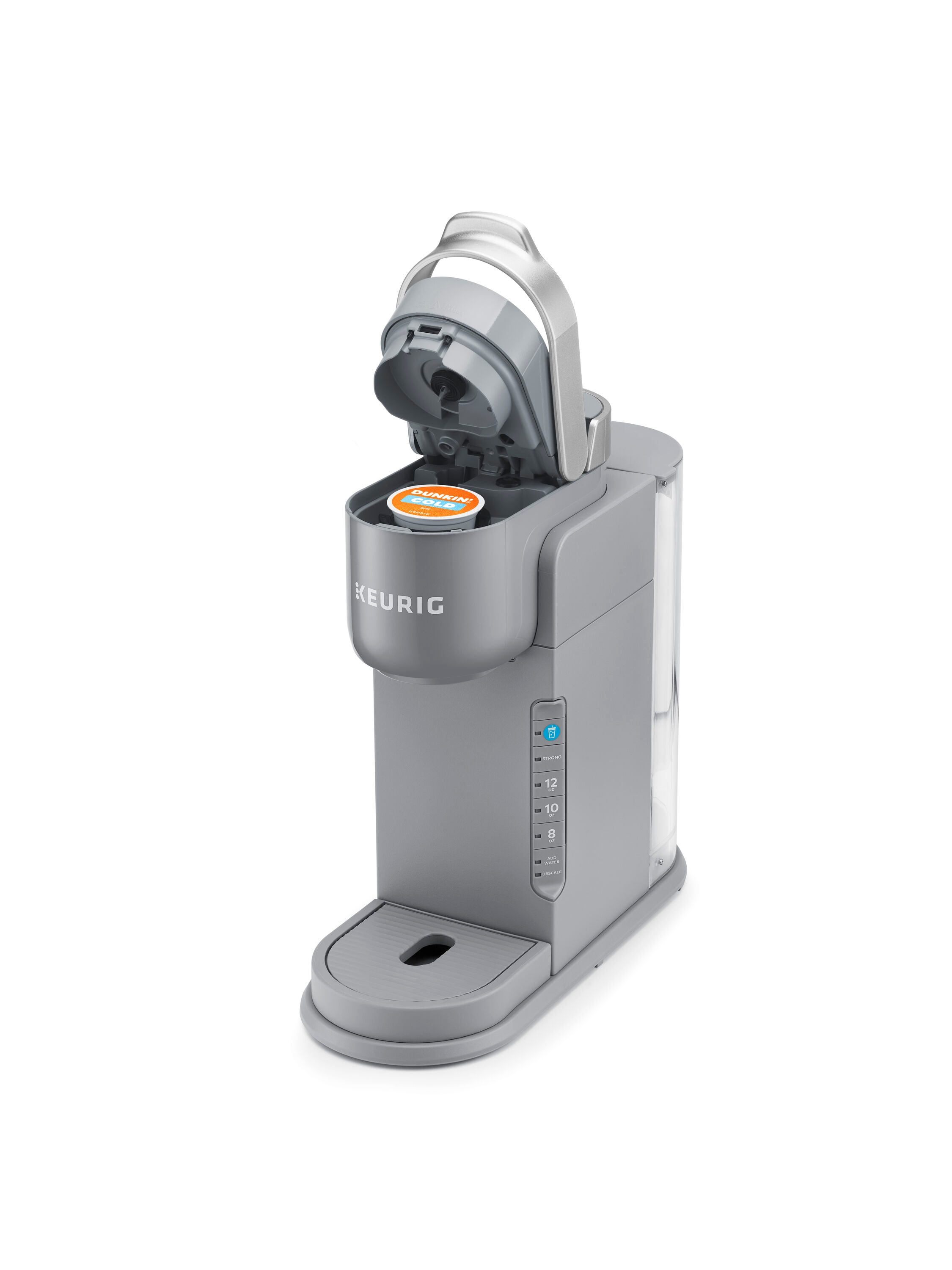 Cafetera Keurig K-Iced de un solo servicio con depósito de agua de 5 tazas (Gris)