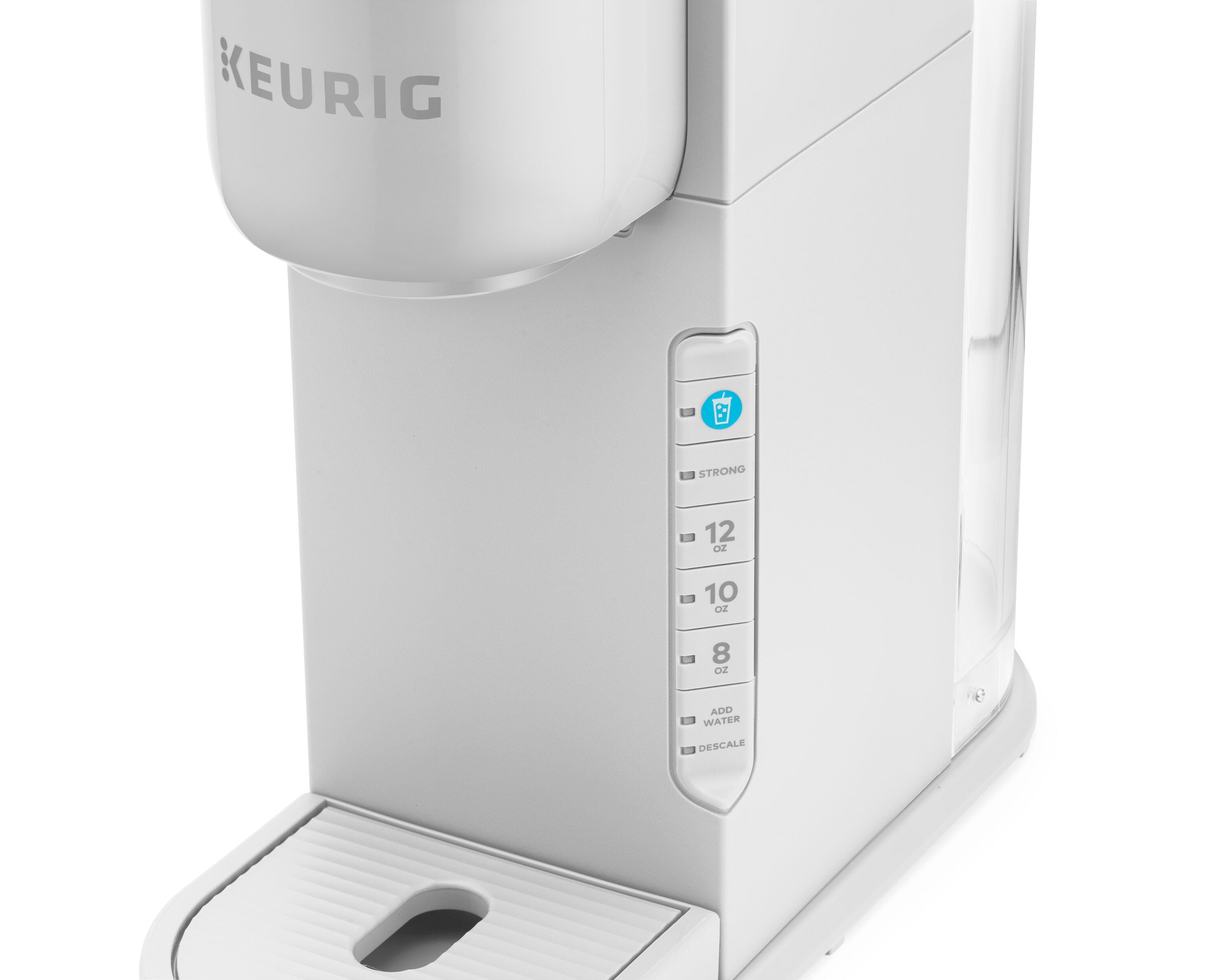 Cafetera de un solo servicio Keurig K-Iced Brewer con depósito de agua de 5 tazas (Blanco) 5000374055