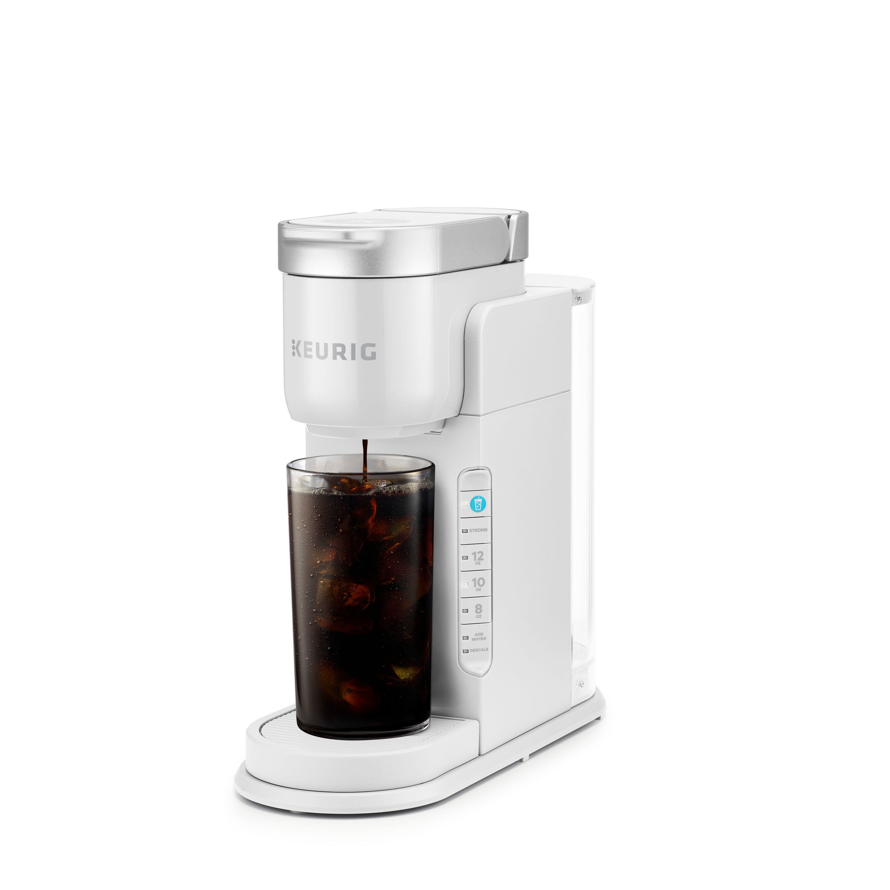 Cafetera de un solo servicio Keurig K-Iced Brewer con depósito de agua de 5 tazas (Blanco) 5000374055