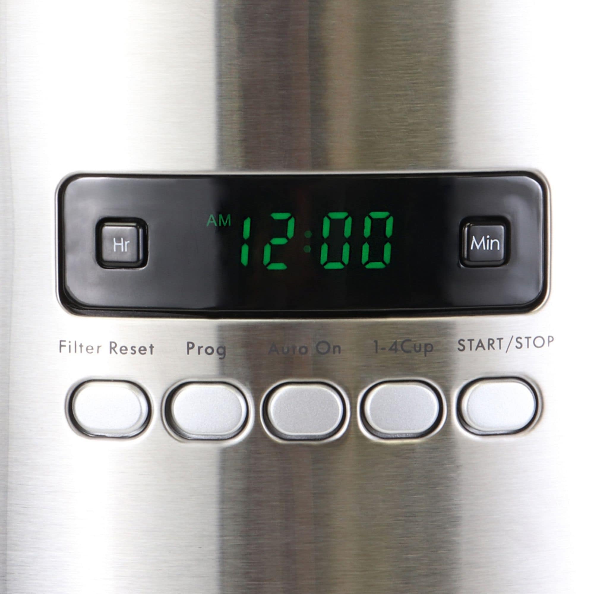 Cafetera automática programable de goteo residencial de 12 tazas con apagado automático (acero inoxidable y blanco) KKCM12W
