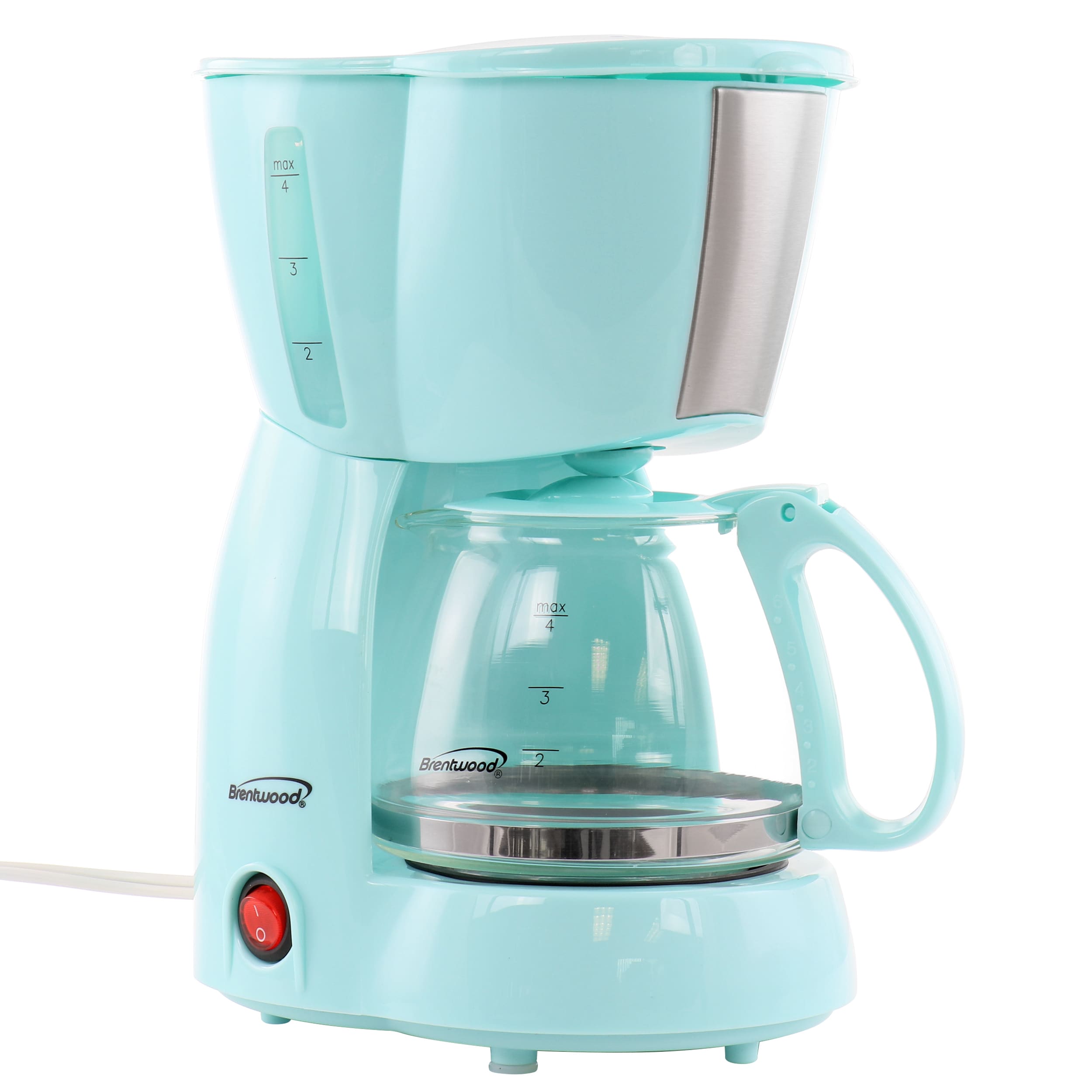 Cafetera eléctrica de goteo para 4 tazas con Apagado Automático (Azul)