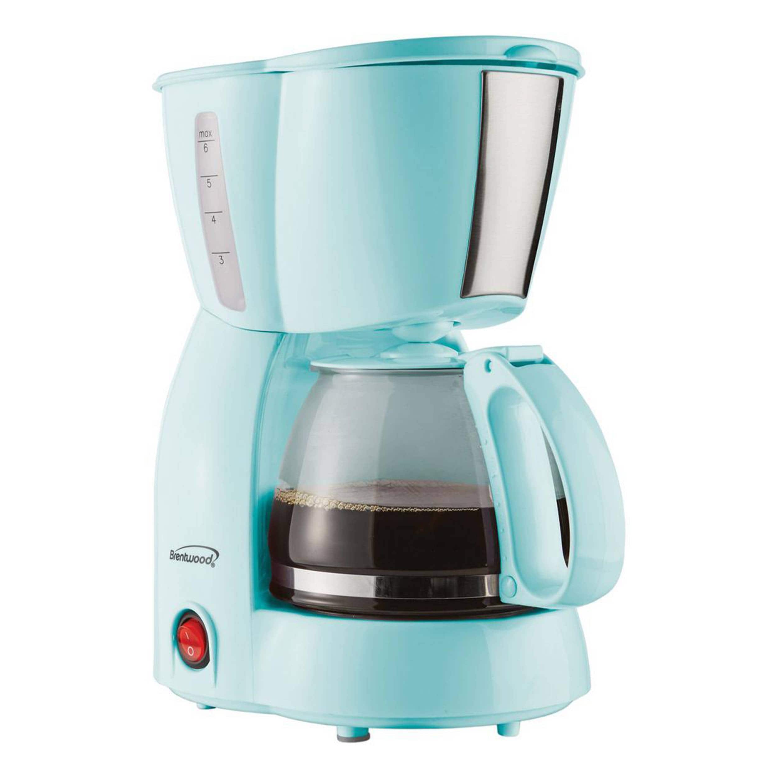 Cafetera eléctrica de goteo para 4 tazas con Apagado Automático (Azul)