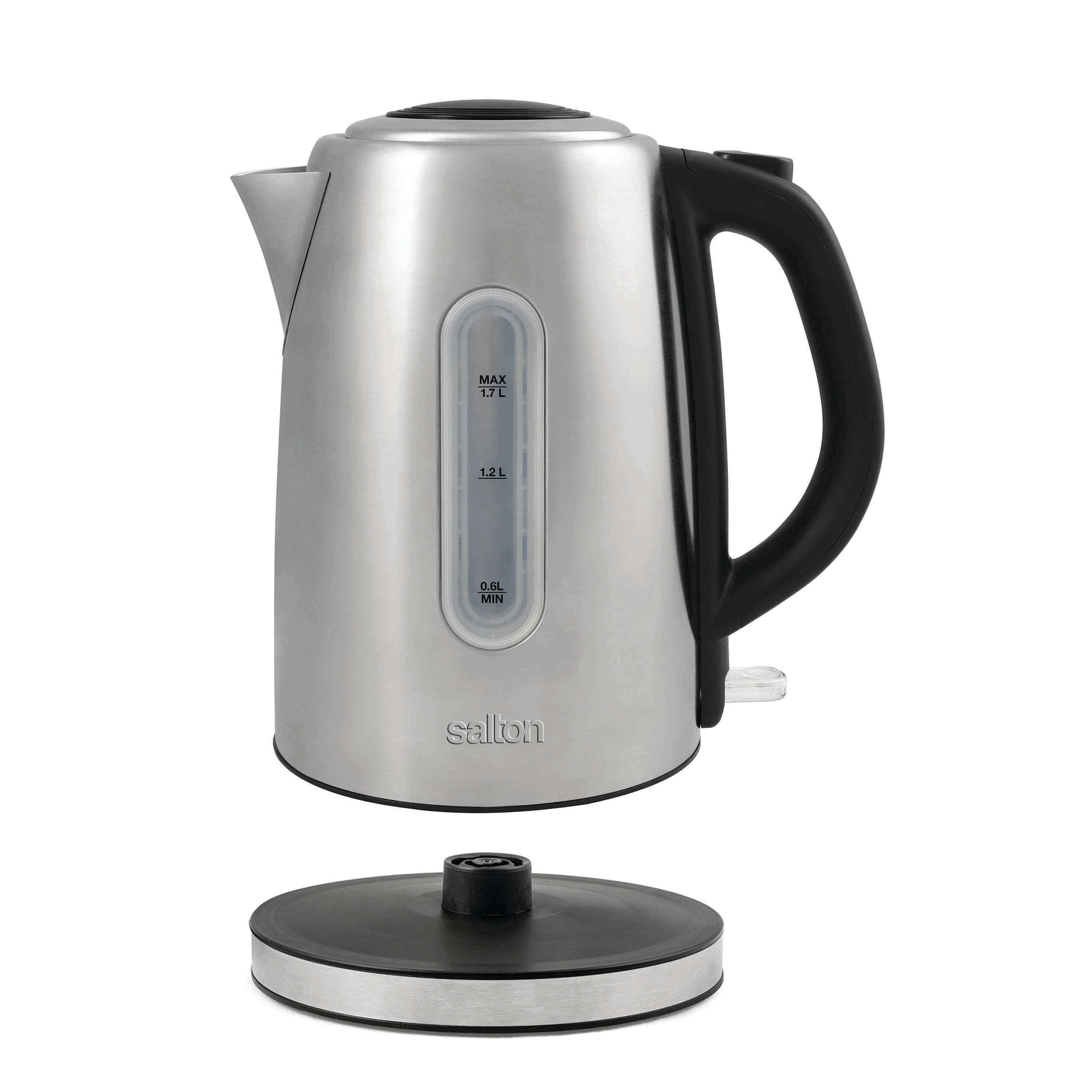 Hervidor eléctrico inalámbrico de acero inoxidable Salton de 7 tazas con apagado automático JK1903