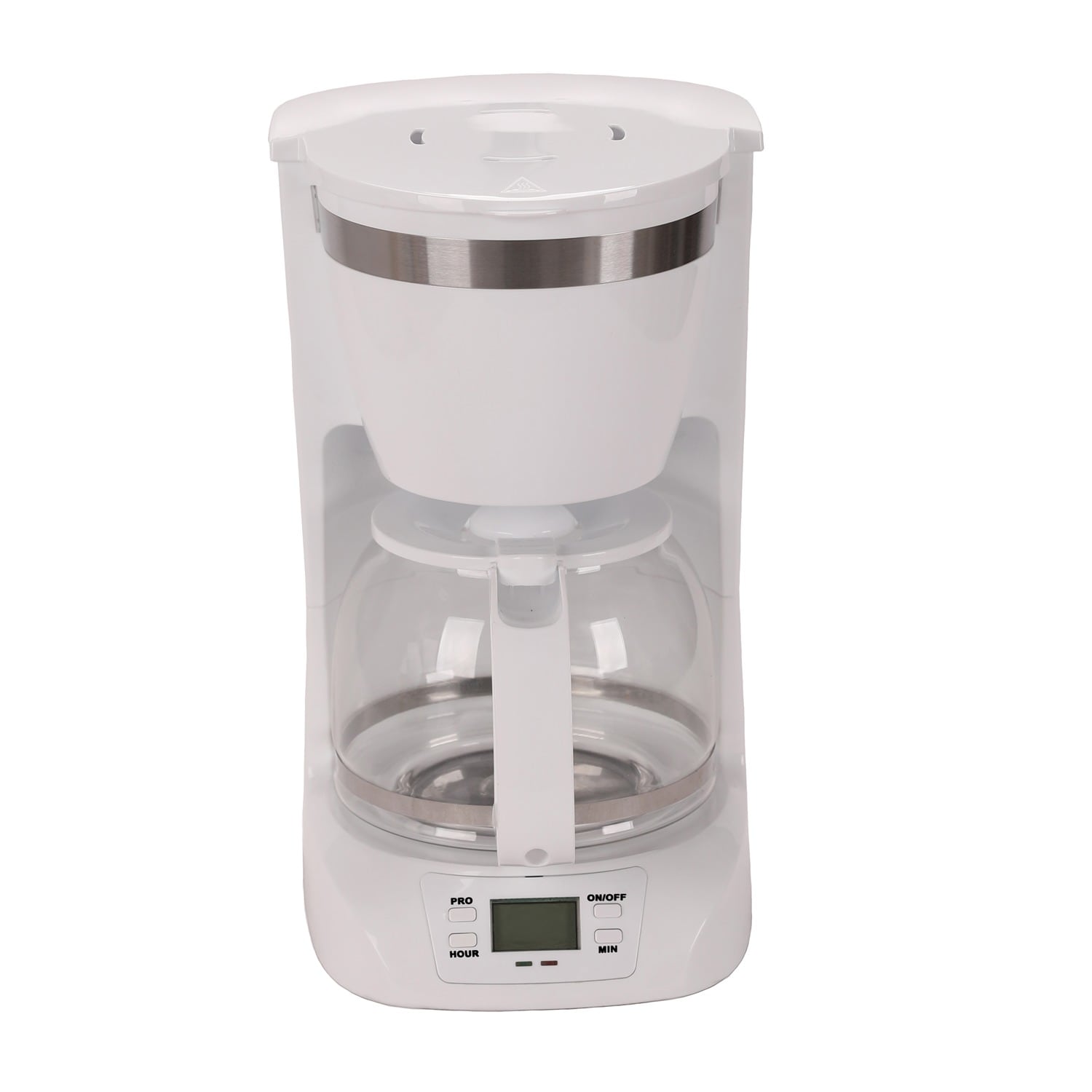 Cafetera eléctrica programable de goteo para el hogar de 10 tazas con apagado automático (Blanca) TS-219W