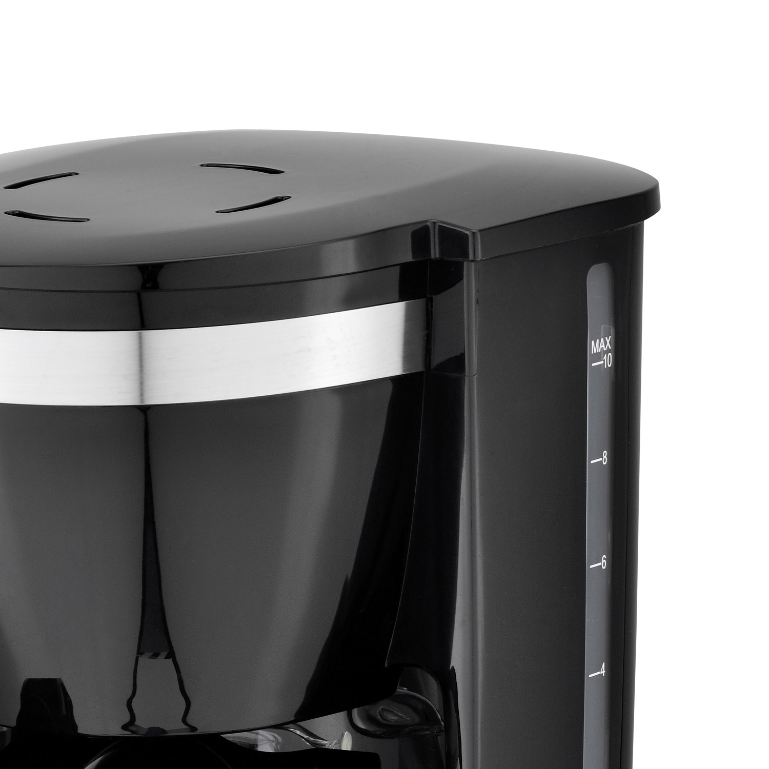 Cafetera de goteo programable para uso residencial de 10 tazas con apagado automático (Negra) TS-219BK de Brentwood Appliances