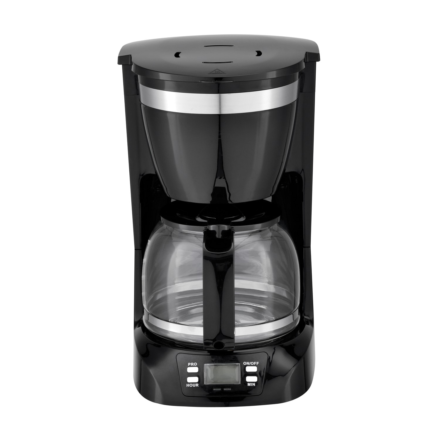 Cafetera de goteo programable para uso residencial de 10 tazas con apagado automático (Negra) TS-219BK de Brentwood Appliances