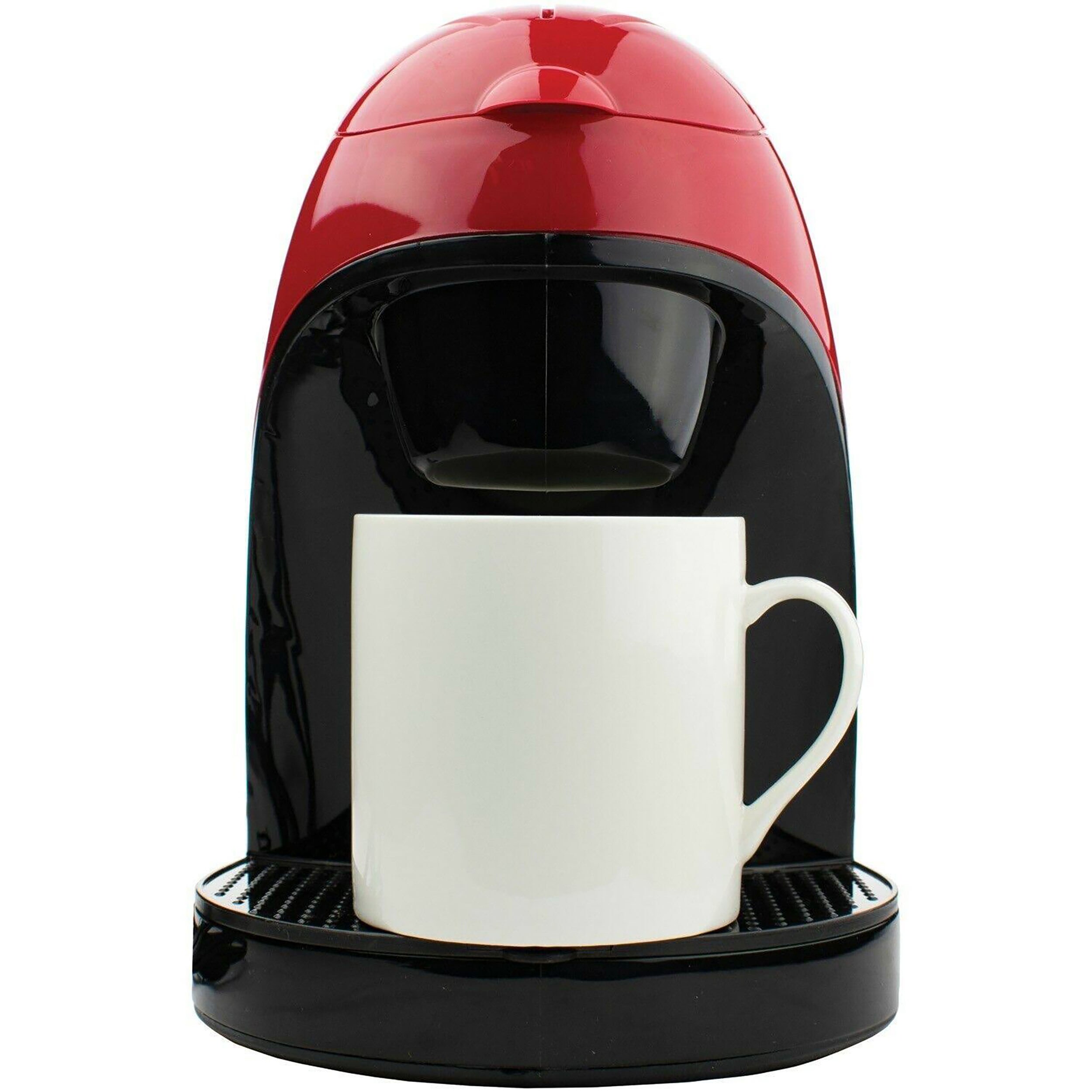 Cafetera individual con depósito de agua de una taza (roja) de Brentwood