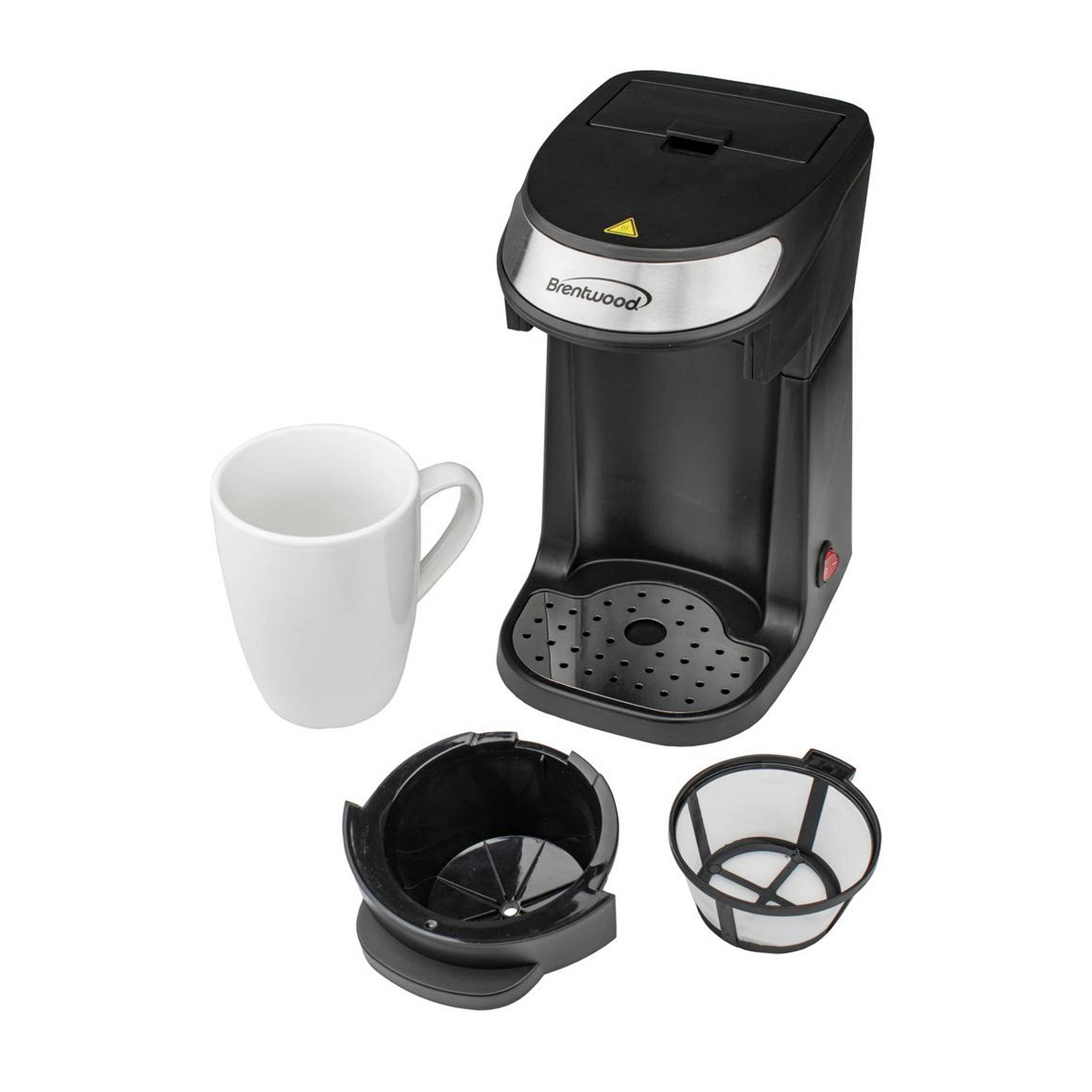 Cafetera Individual Brentwood con Reservorio de Agua de 1 Taza (Negra) 849114258M