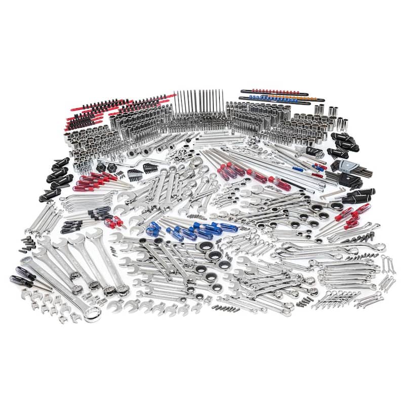 Herramientas maestras para mecánicos Husky de 1/4, 3/8 y 1/2 pulgadas (872 piezas) - H872MTSPO