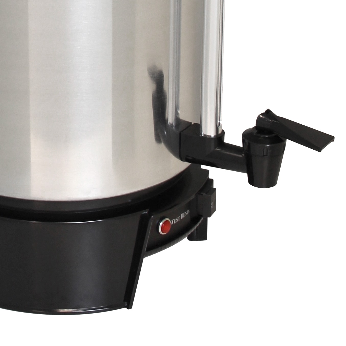 "Urna de café residencial de acero inoxidable West Bend de 100 tazas"