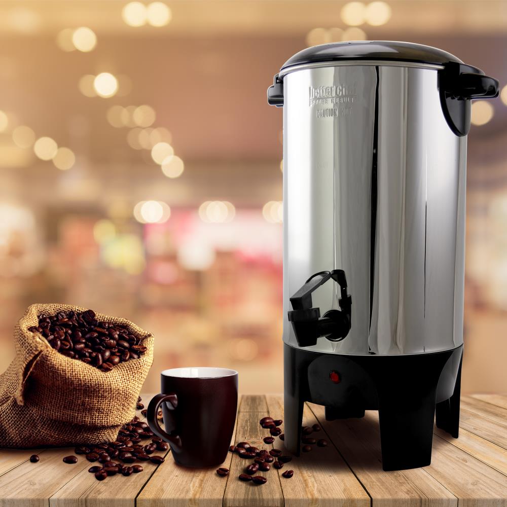Urna de café comercial/residencial de 50 tazas de Better Chef (acero inoxidable) 84975867M