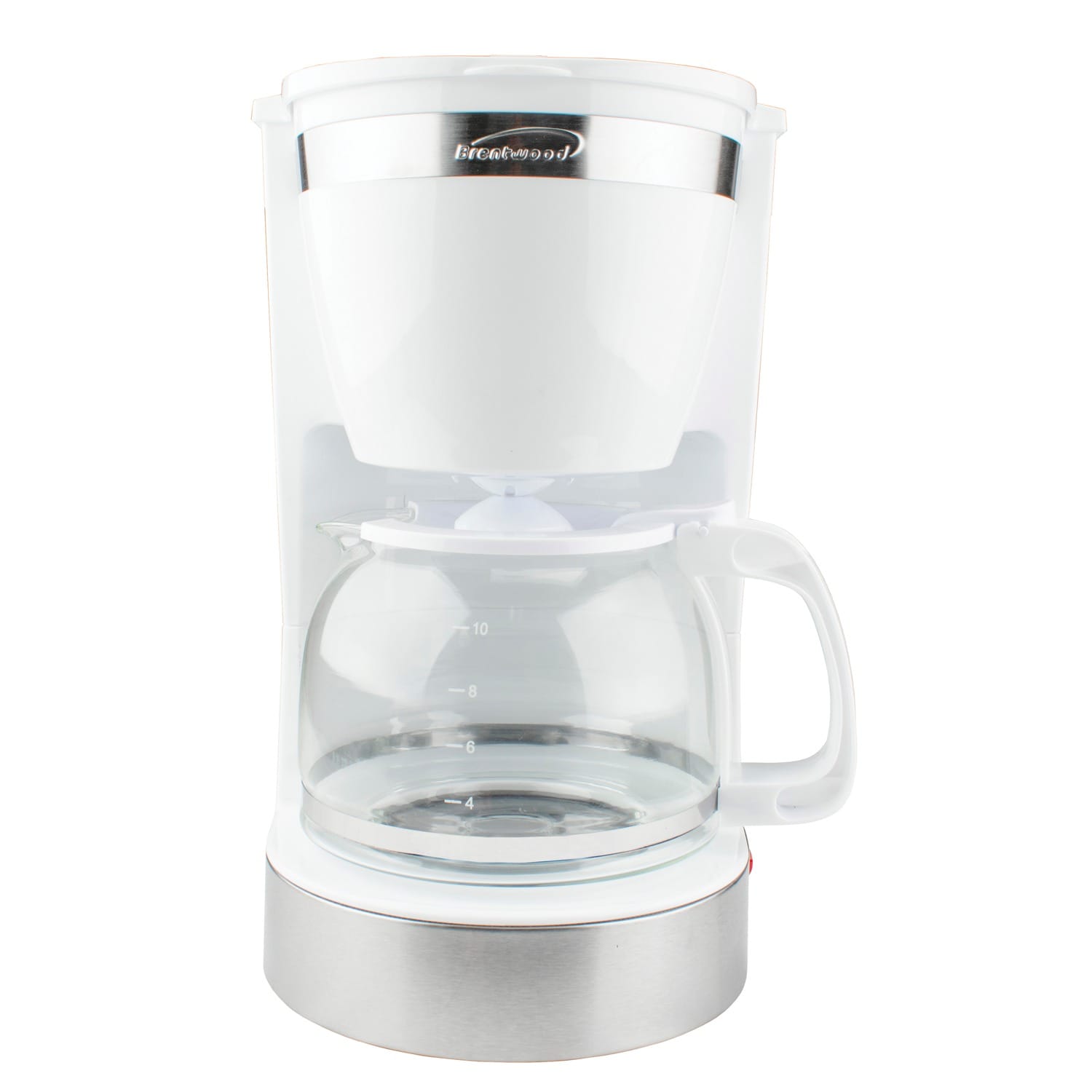 Cafetera goteo residencial de 12 tazas con apagado automático (Blanco) TS-215W de Brentwood Appliances