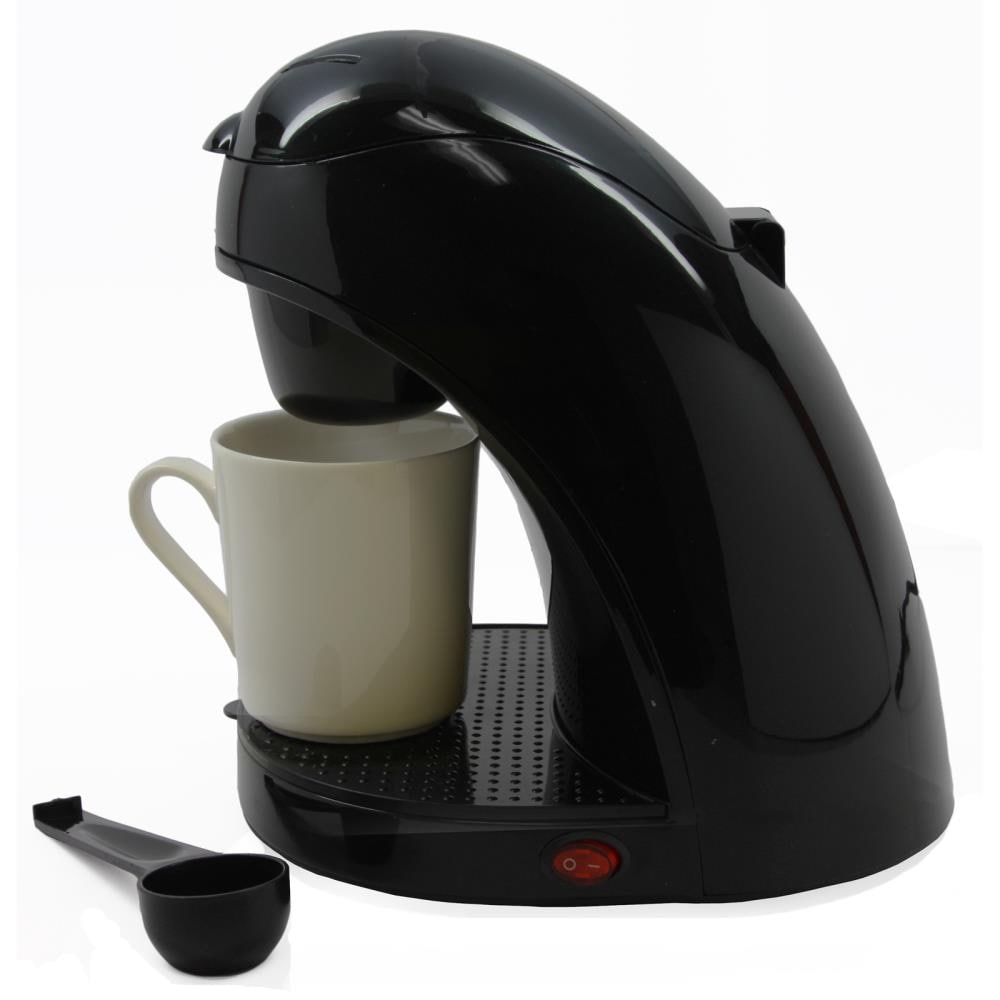 Cafetera Individual de Brentwood con Reservorio de Agua para 1 Taza (Negra) 84989525M