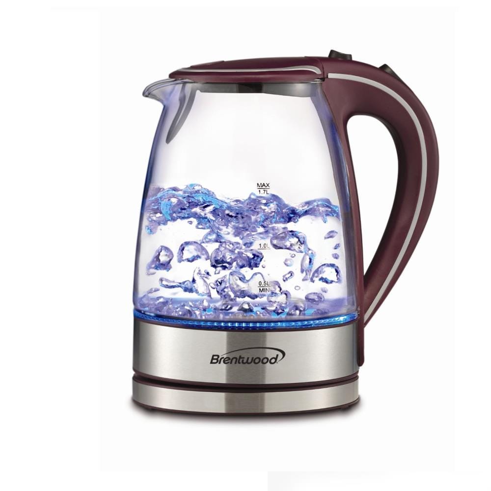 Hervidor eléctrico inalámbrico morado de 7 tazas Brentwood