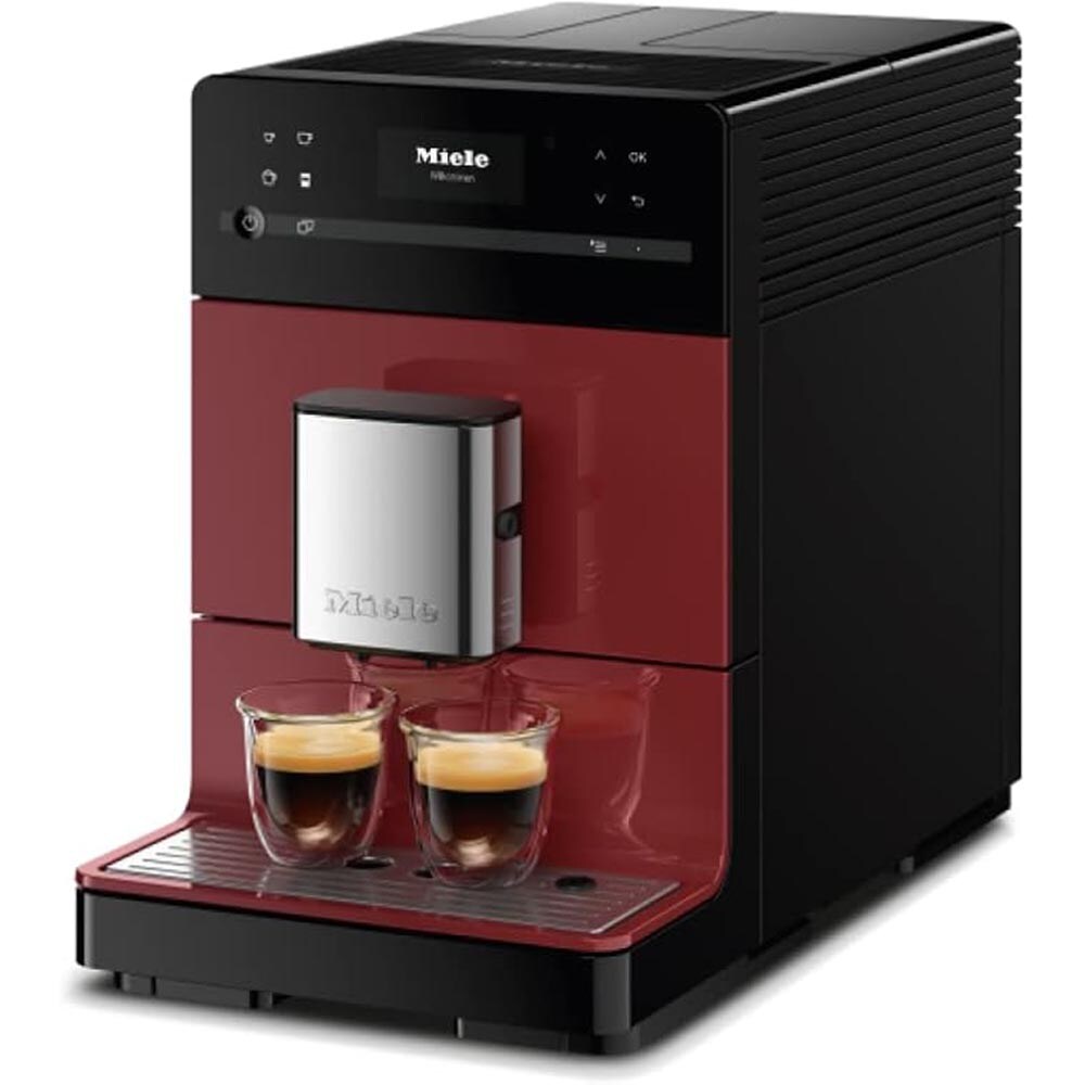 Cafetera Automática Miele CM5310 Silence para 2 Tazas con Programación Residencial y Apagado Automático (Rojo Tayberry) CM5310 TR
