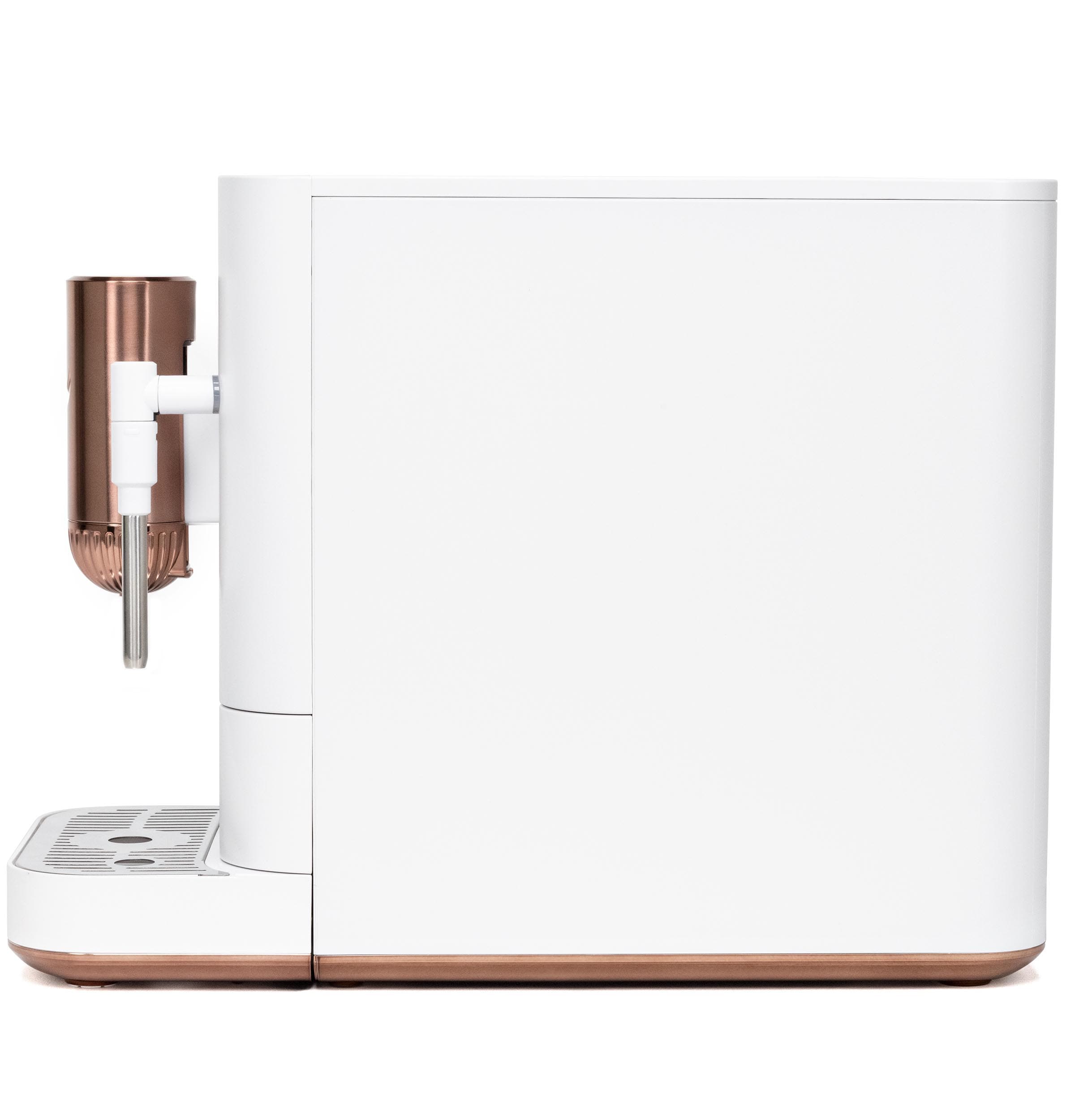 Cafetera Express de Acero Inoxidable Programable con Wi-Fi y Bandeja de Goteo (Blanco Mate)