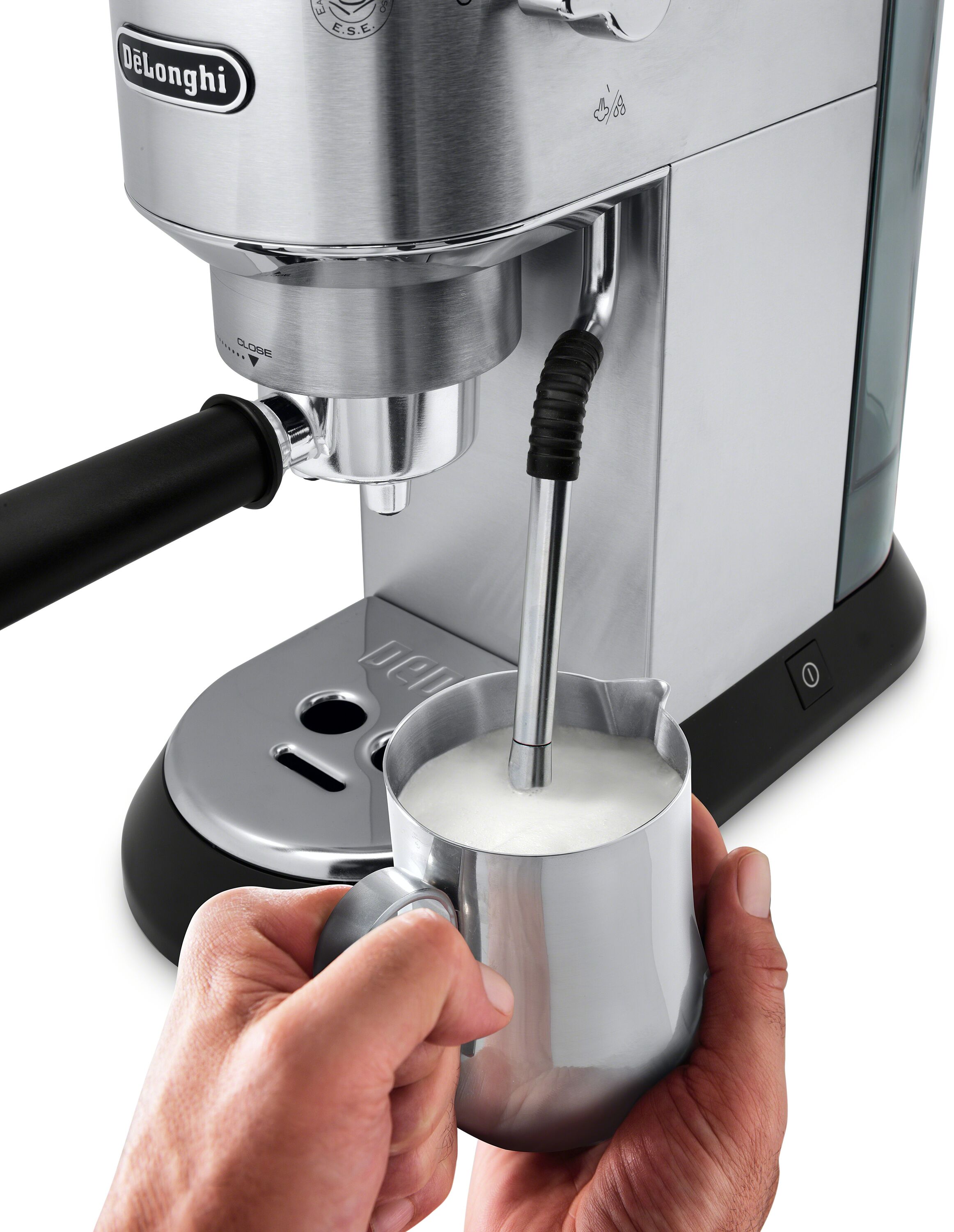 Máquina de Espresso De'Longhi Dedica Arte Manual de Acero Inoxidable con Bandeja de Goteo (Acero Inoxidable) EC885M