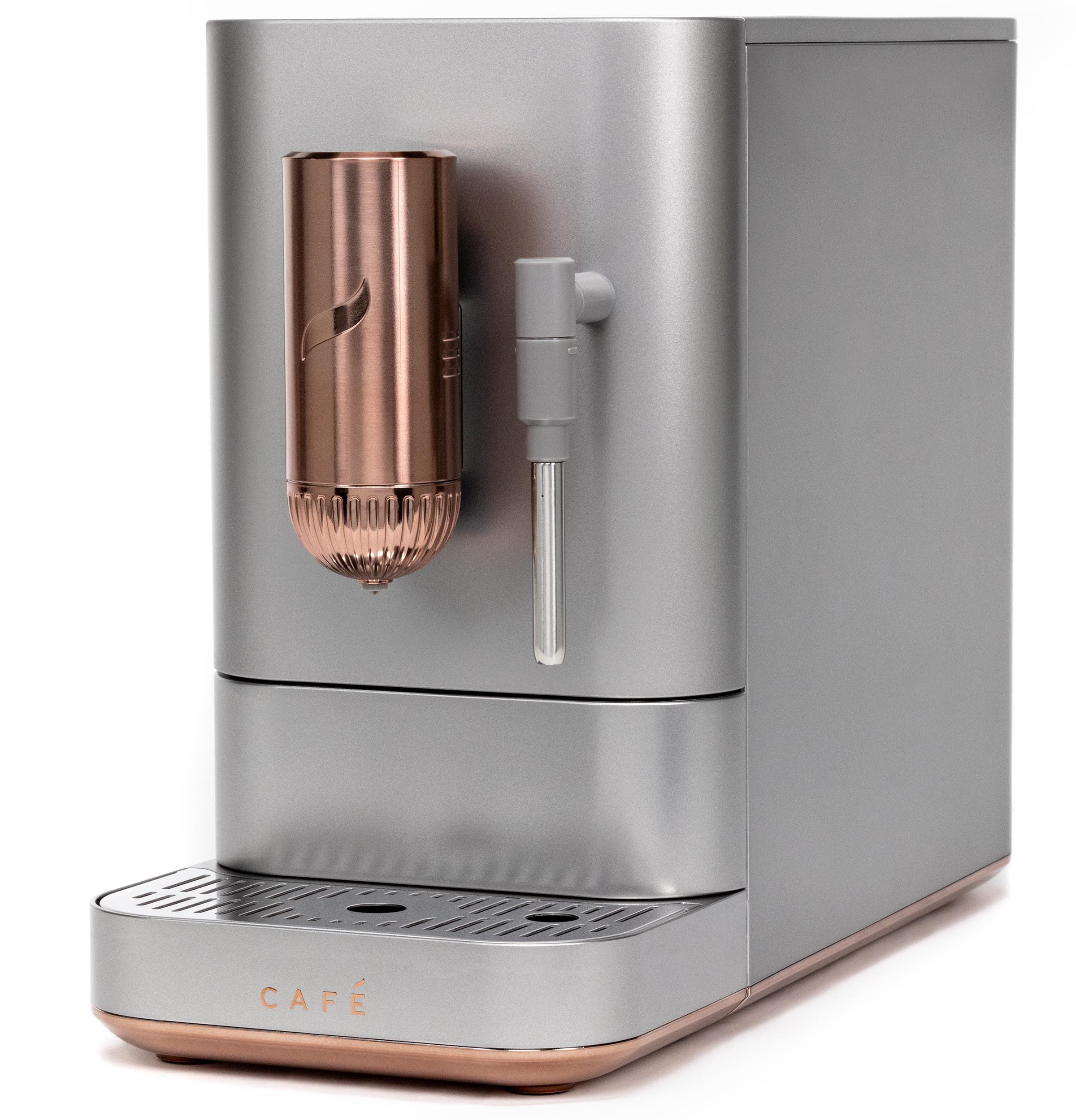 Máquina de Espresso programable con Wi-Fi de acero inoxidable automática Cafe Affetto con bandeja de goteo (plata de acero) C7CEBBS2RS3
