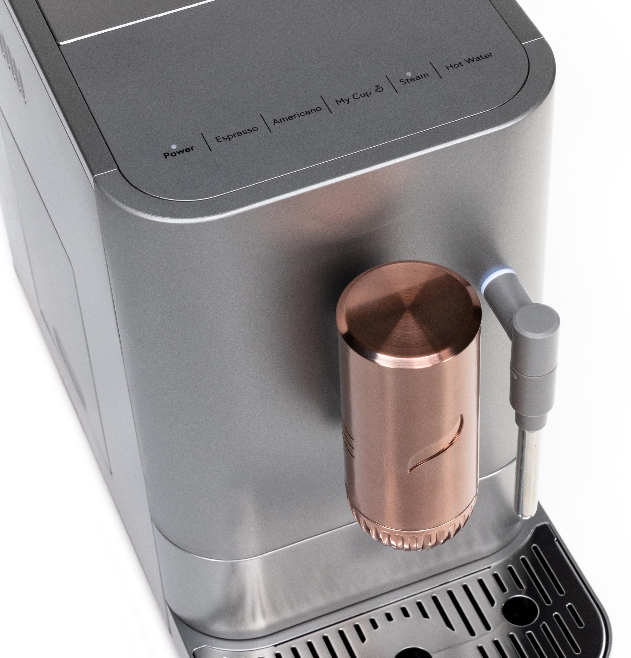 Máquina de Espresso programable con Wi-Fi de acero inoxidable automática Cafe Affetto con bandeja de goteo (plata de acero) C7CEBBS2RS3