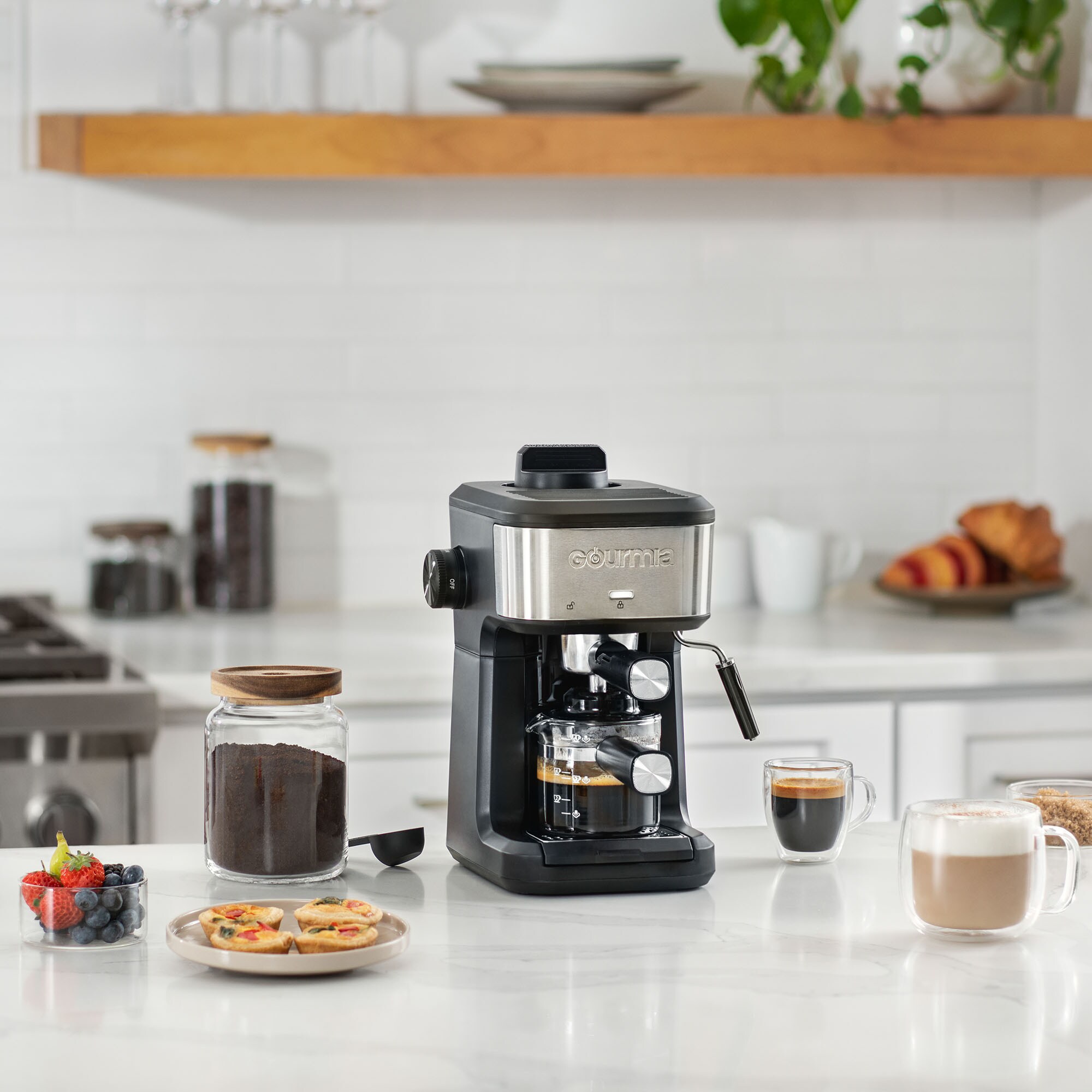 Cafetera de goteo residencial de 4 tazas (Negra) GCM4210 de Gourmia