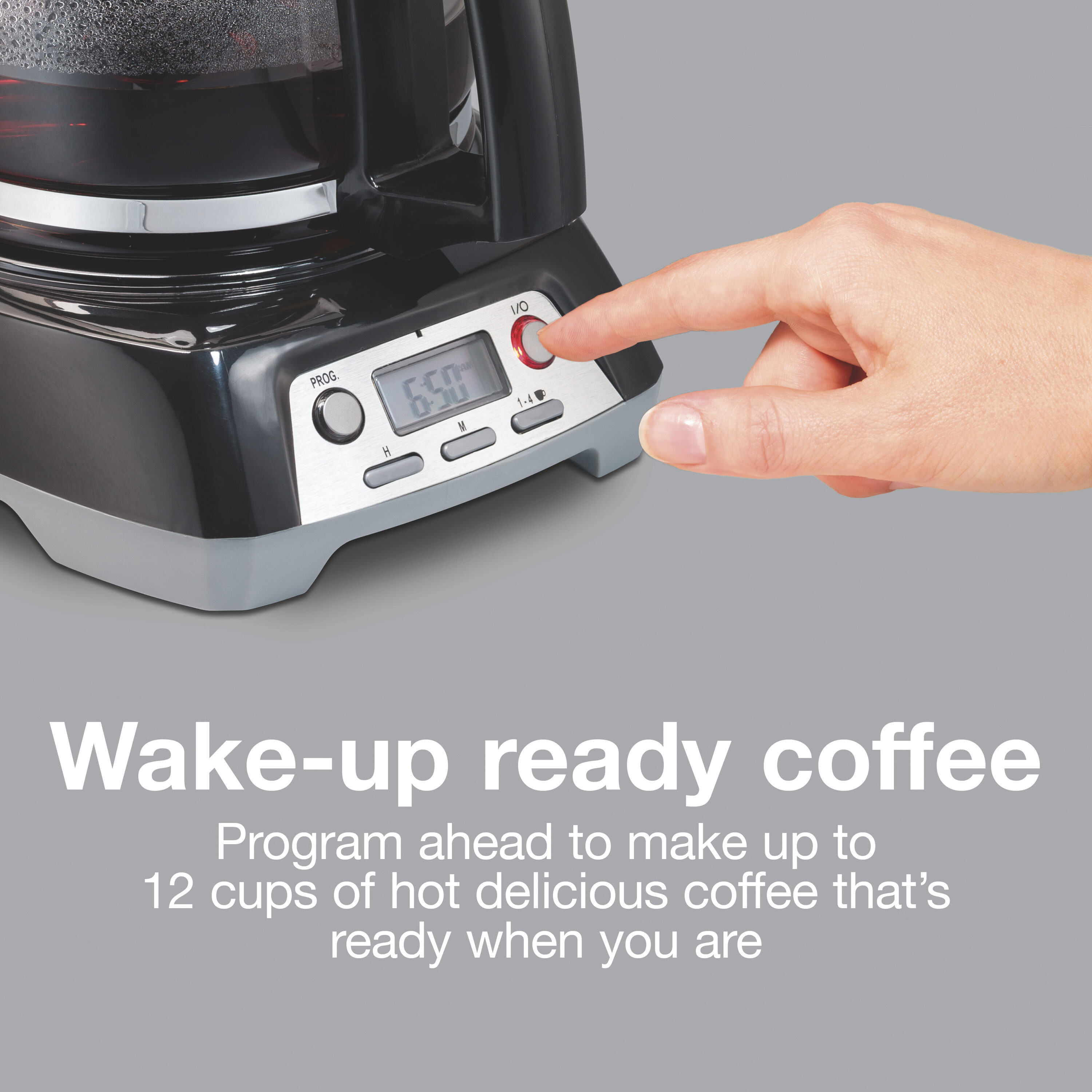 Cafetera de goteo programable residencial de 12 tazas con apagado automático (Negra) 43672PS