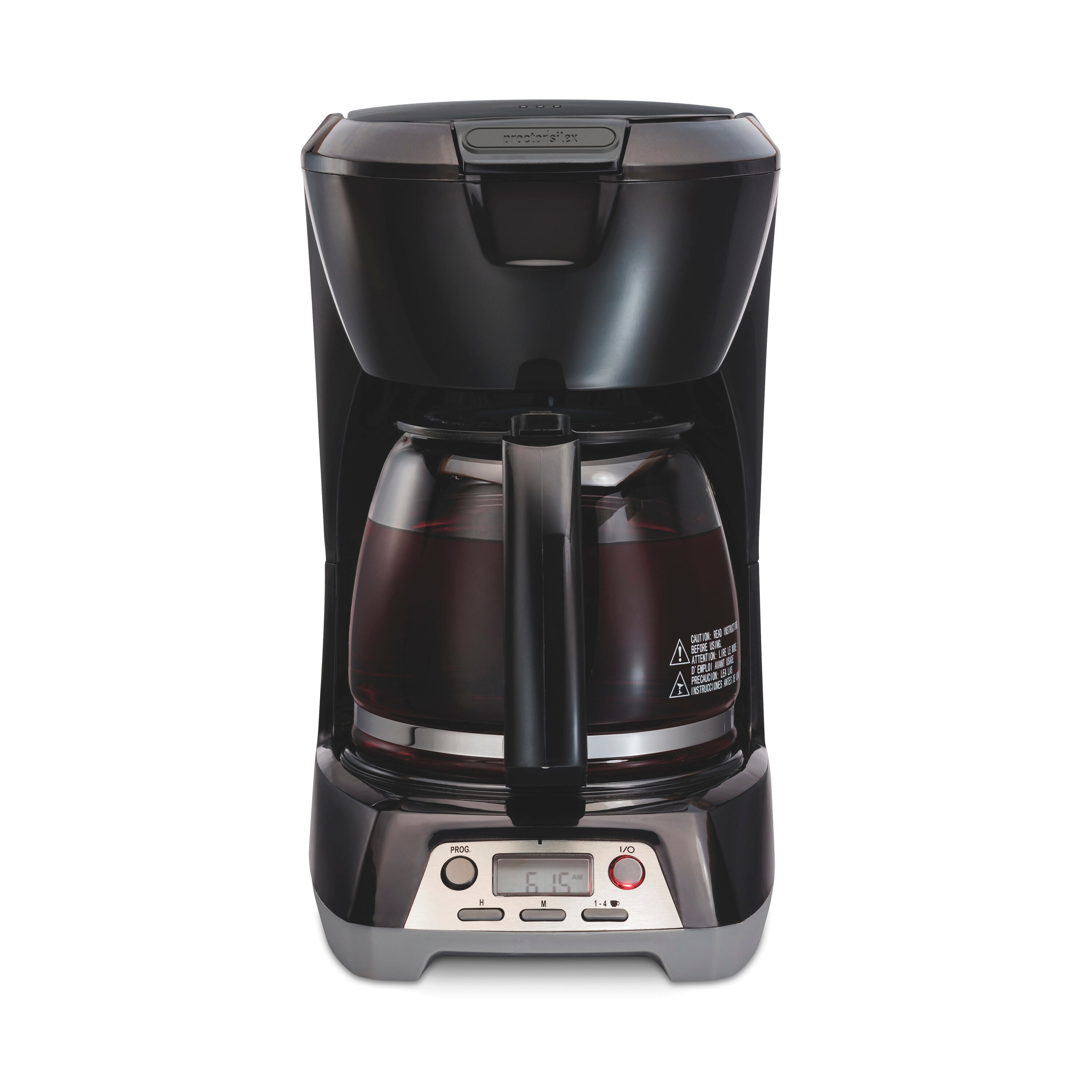 Cafetera de goteo programable residencial de 12 tazas con apagado automático (Negra) 43672PS