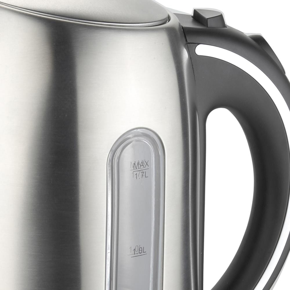 Hervidor eléctrico inalámbrico de acero inoxidable MegaChef de 7 tazas con apagado automático