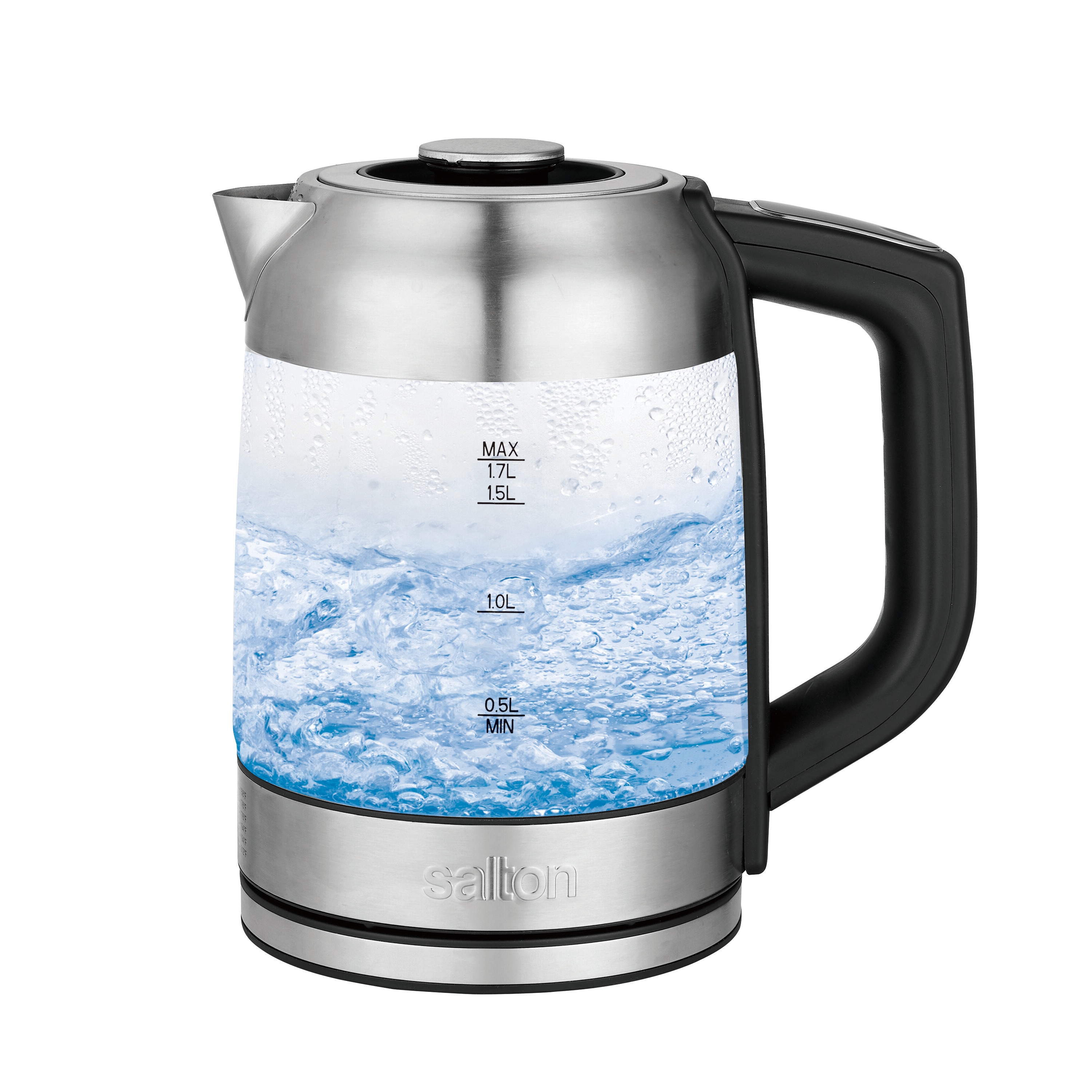 Hervidor eléctrico programable inalámbrico de acero inoxidable Salton de 7 tazas GK1758.