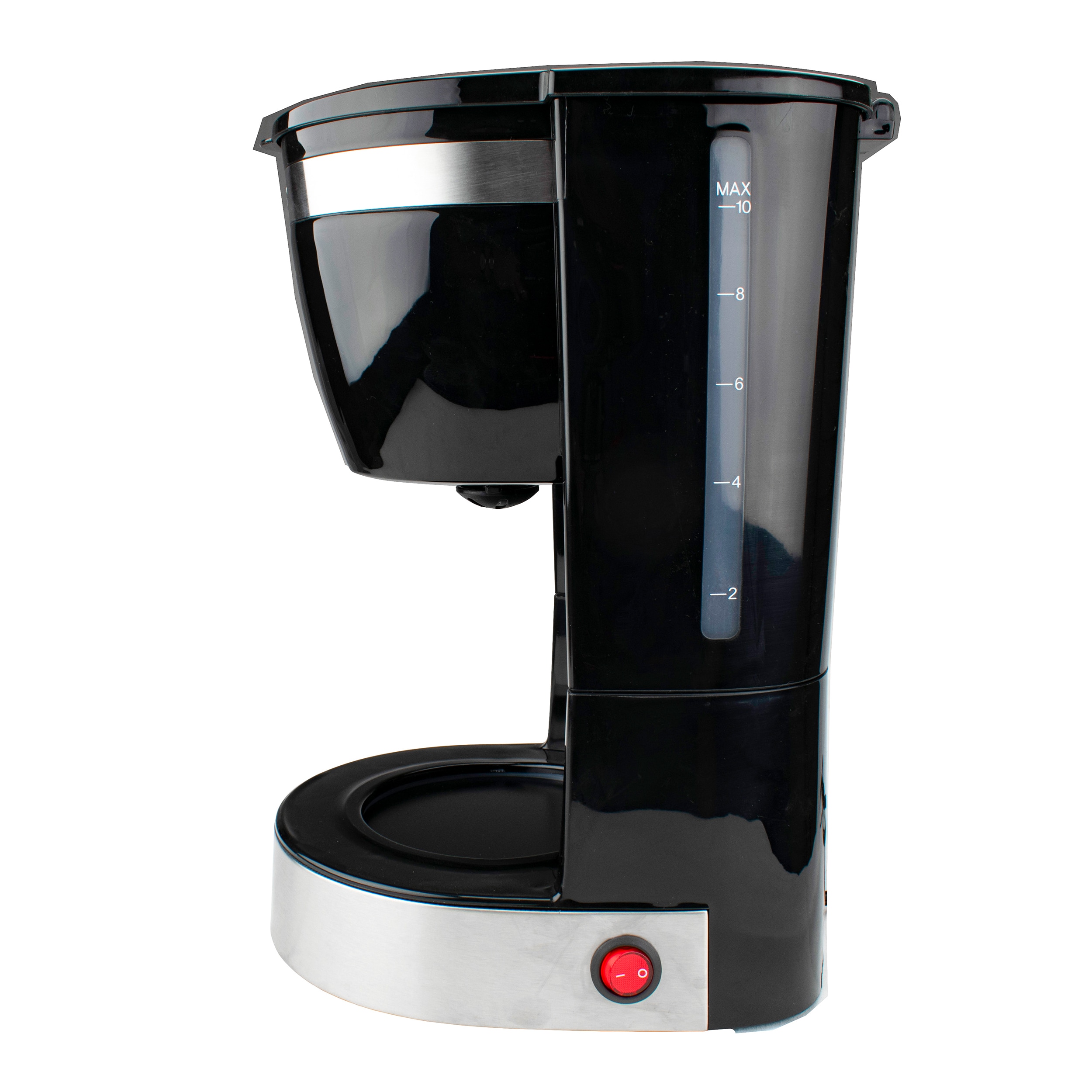 Cafetera de goteo residencial de 10 tazas de capacidad con apagado automático (negra)