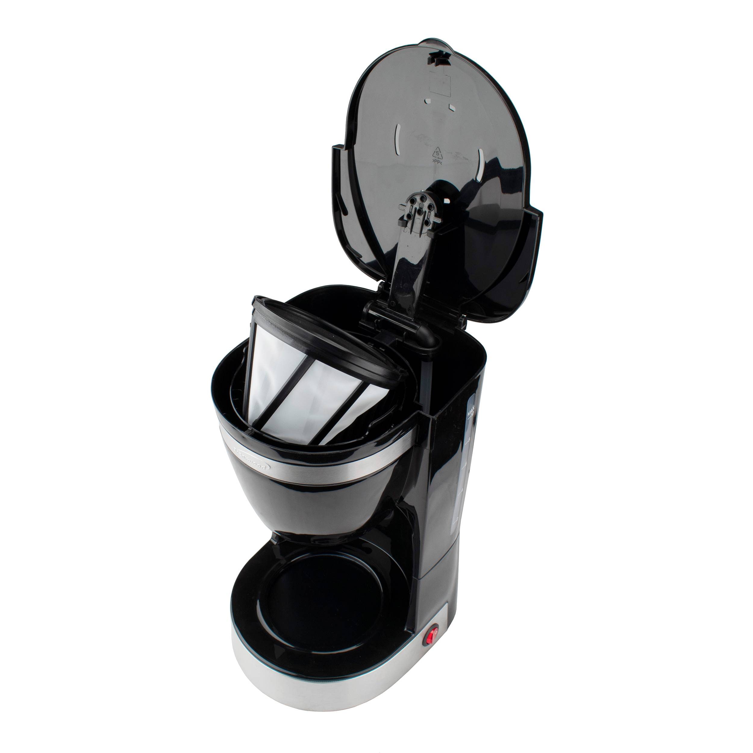 Cafetera de goteo residencial de 10 tazas de capacidad con apagado automático (negra)