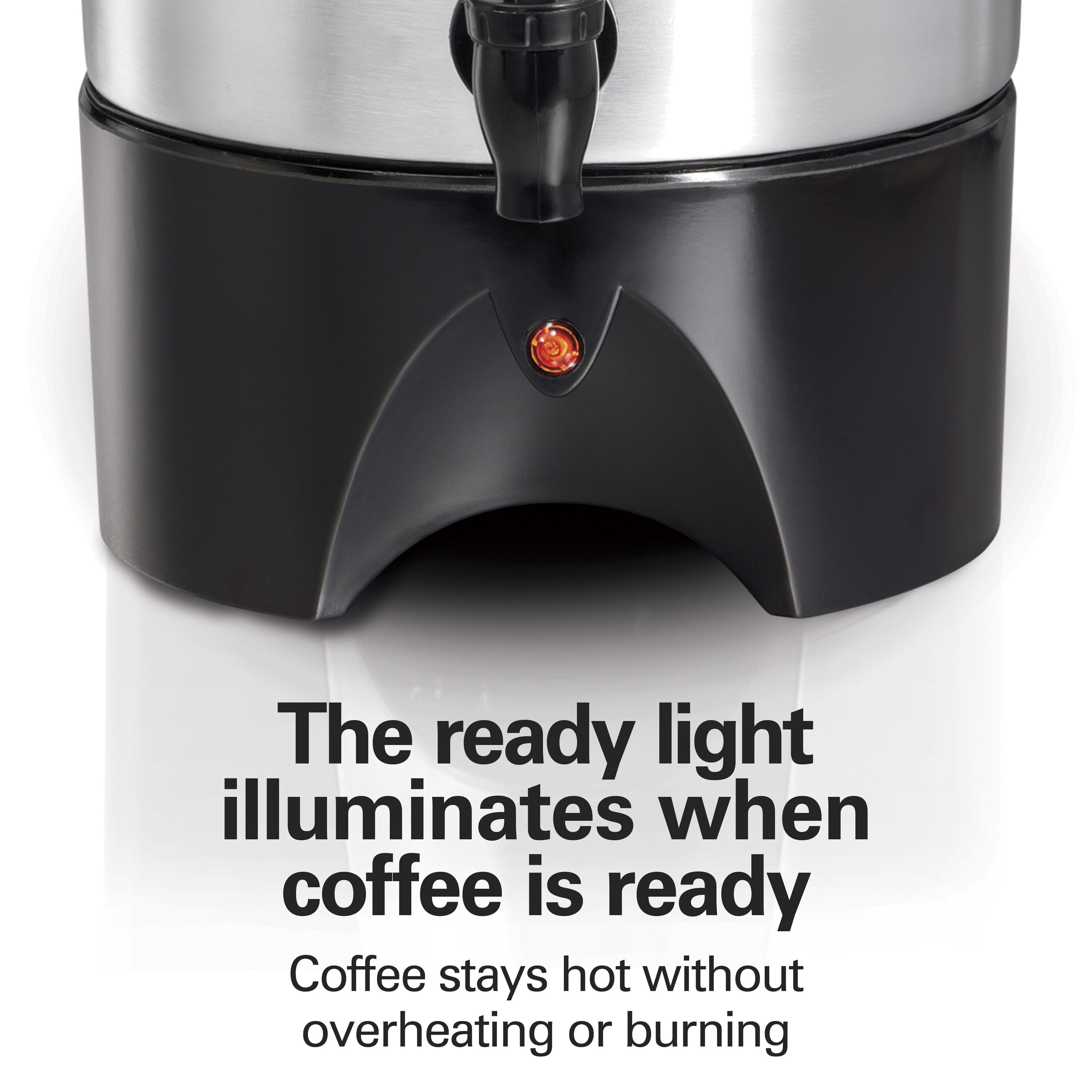 Urna de café residencial de 45 tazas de acero inoxidable de Hamilton Beach 40515G