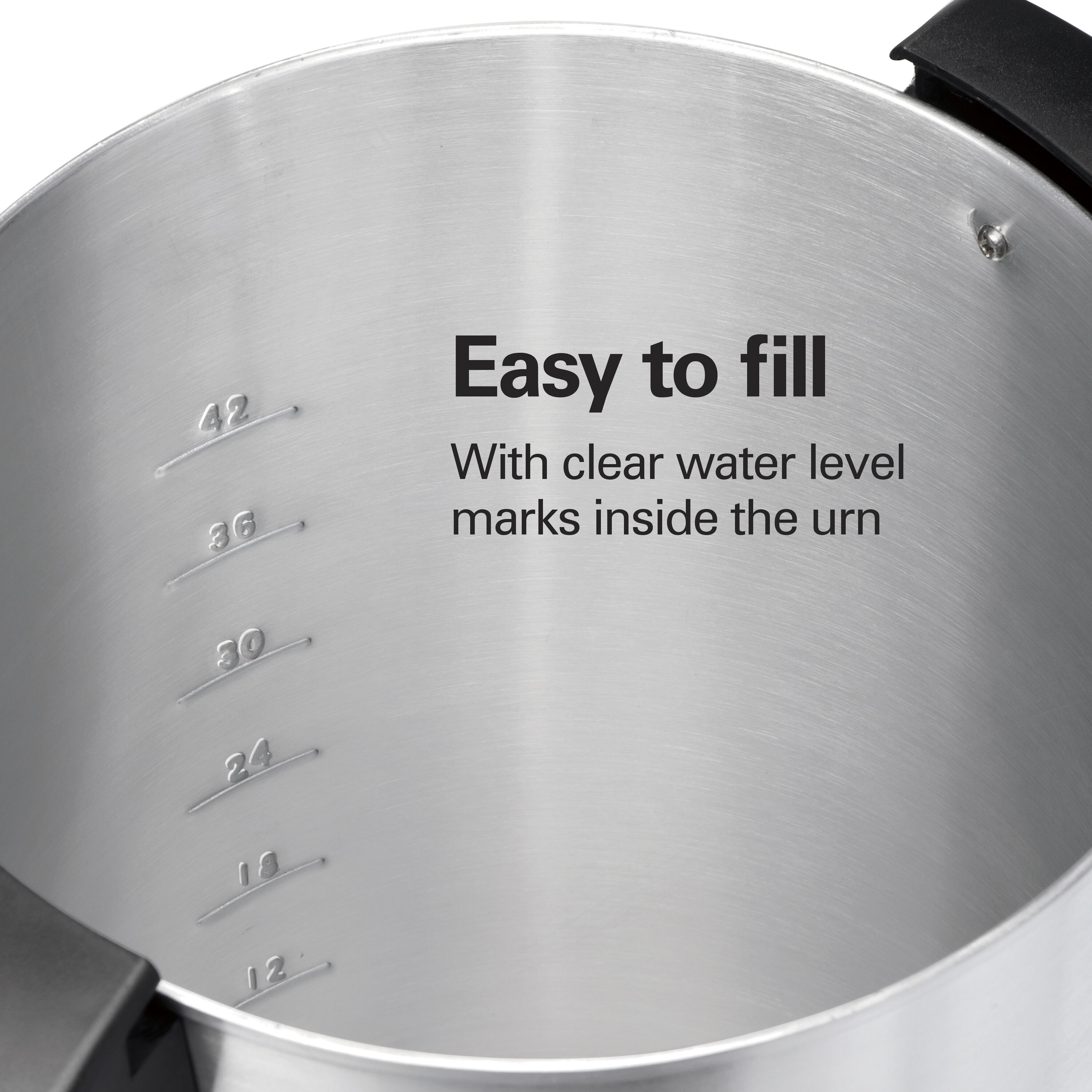 Urna de café residencial de 45 tazas de acero inoxidable de Hamilton Beach 40515G