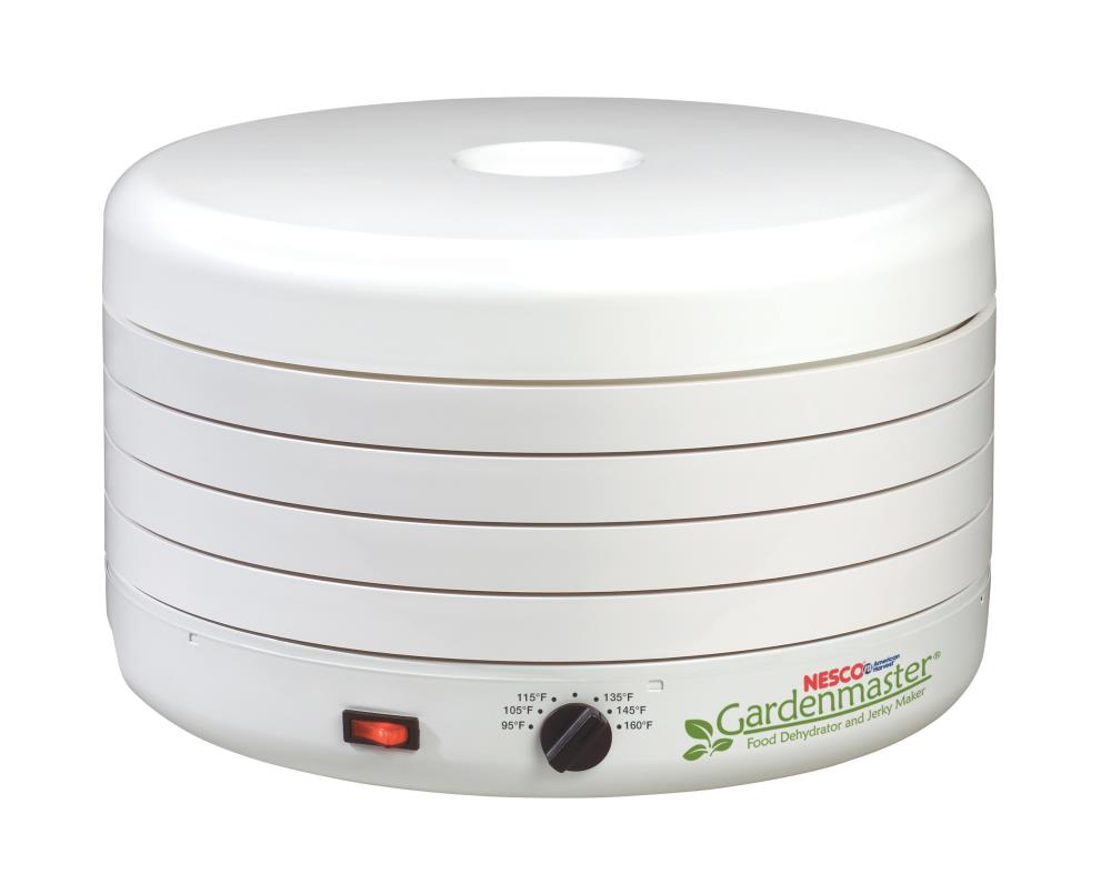 Desidratador de alimentos Nesco de 4 bandejas en color blanco (1000 vatios) FD-1010