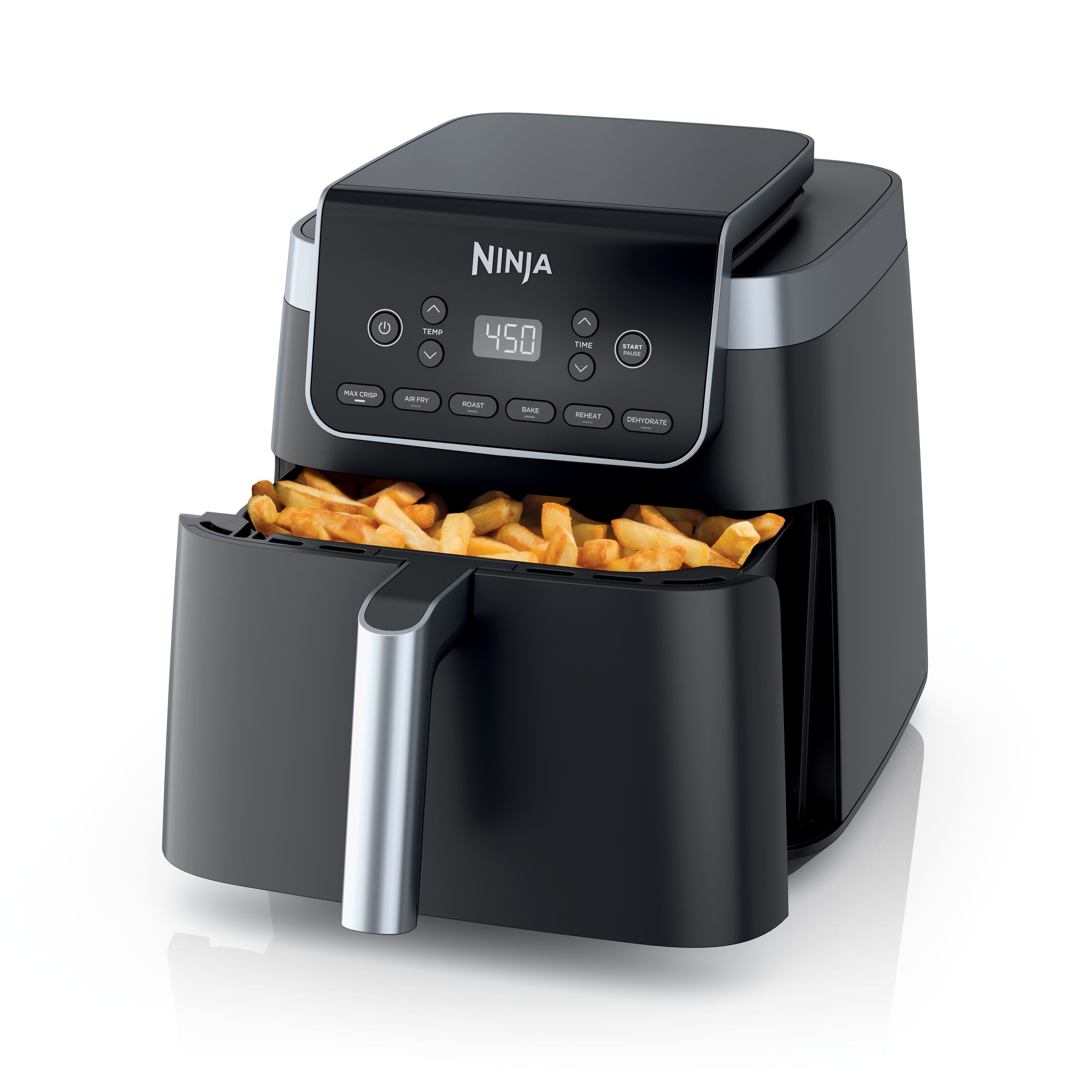 Freidora de Aire Ninja Pro XL 6 en 1 de 6.5 cuartos en gris digital con 1 canasta - AF181