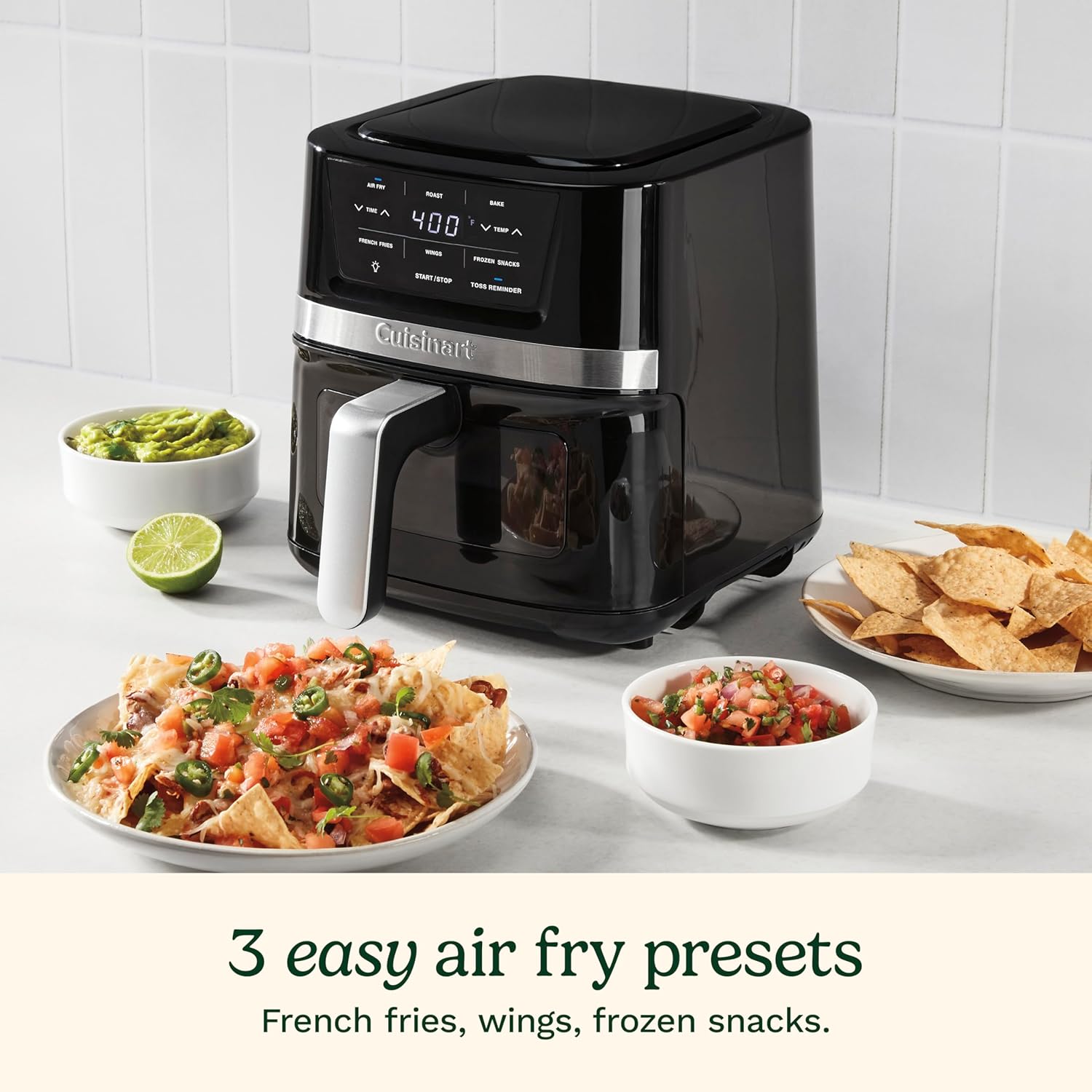 Freidora de Aire de Acero Inoxidable de 2.6 Cuartos con Control Táctil de 1 Canasta AIR-80