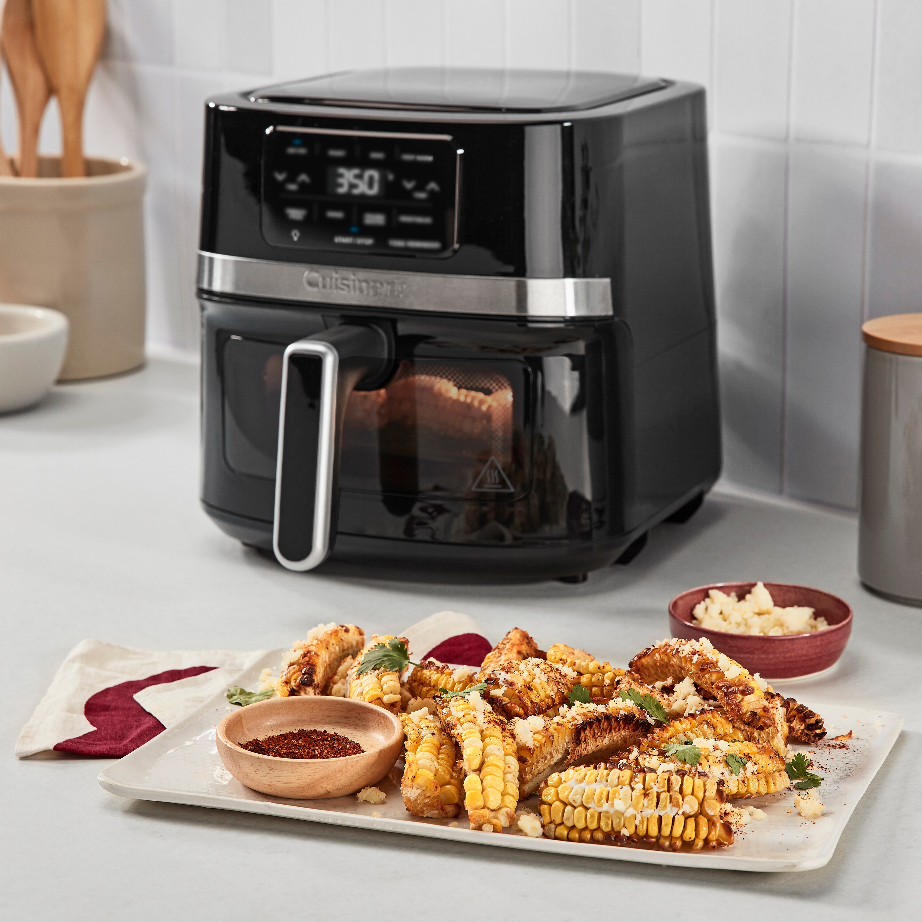 Freidora de aire de acero inoxidable de 4.5 cuartos con control táctil de Cuisinart