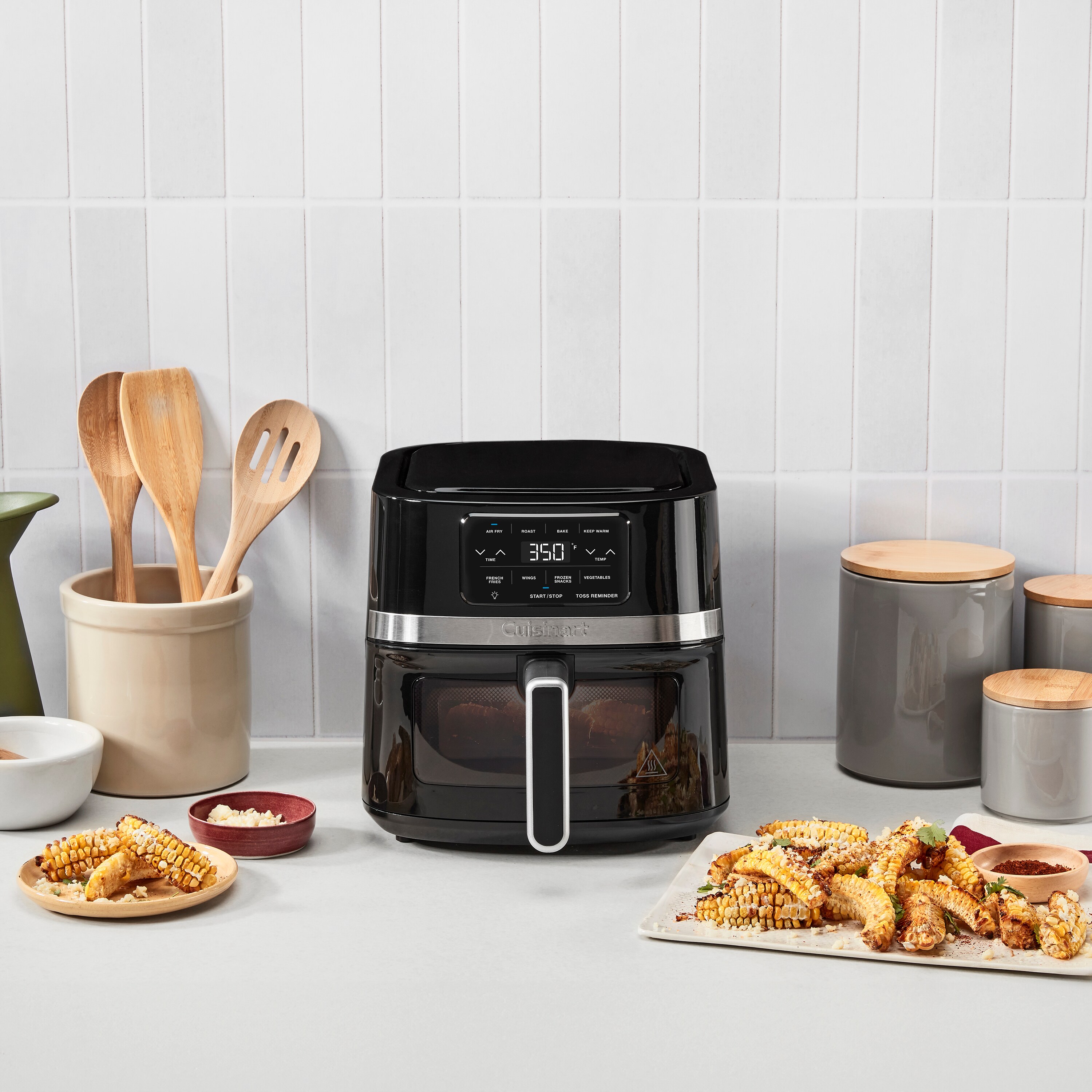 Freidora de aire de acero inoxidable de 4.5 cuartos con control táctil de Cuisinart