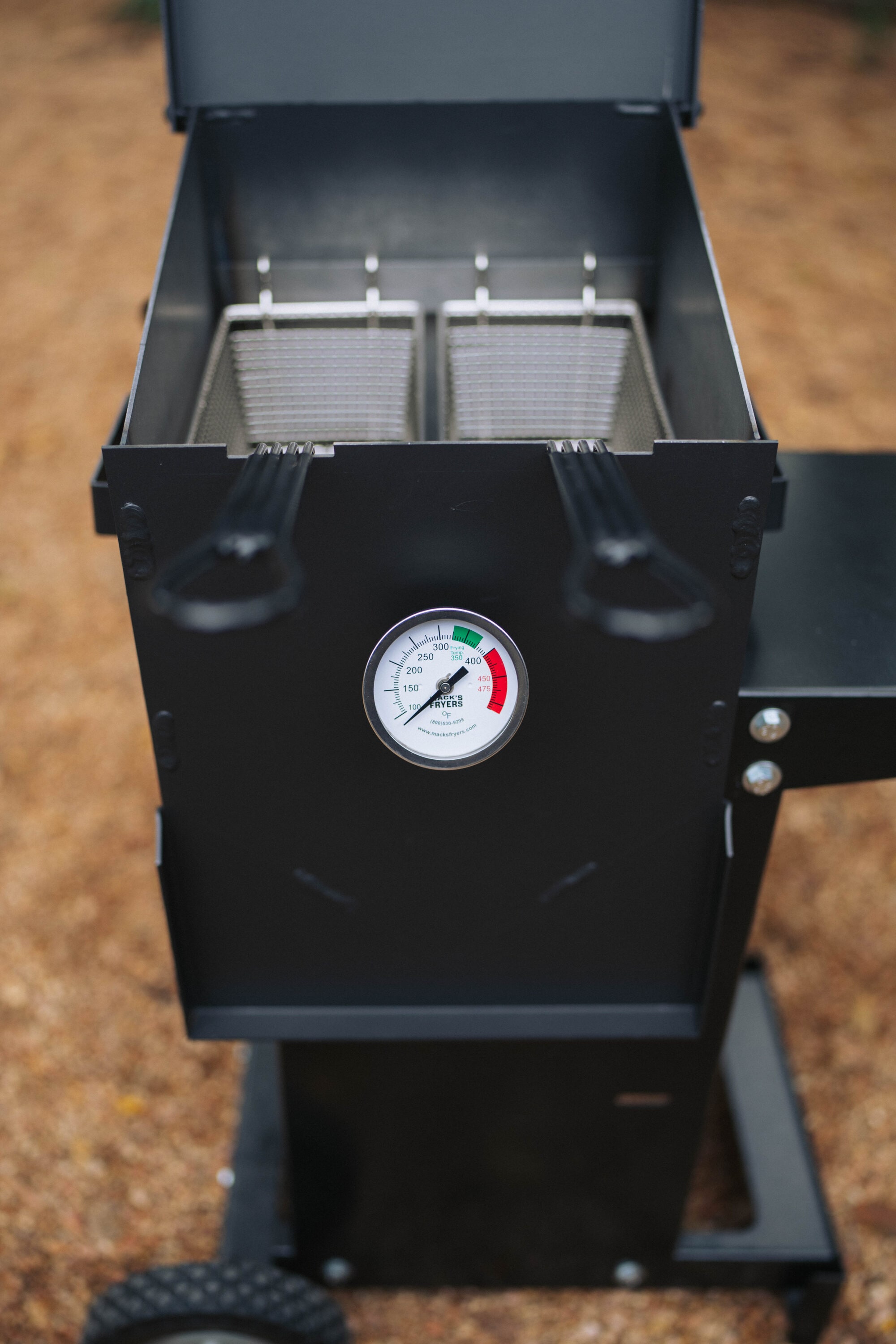 Freidora al aire libre MACK'S de 16 cuartos de capacidad - Freidora profunda