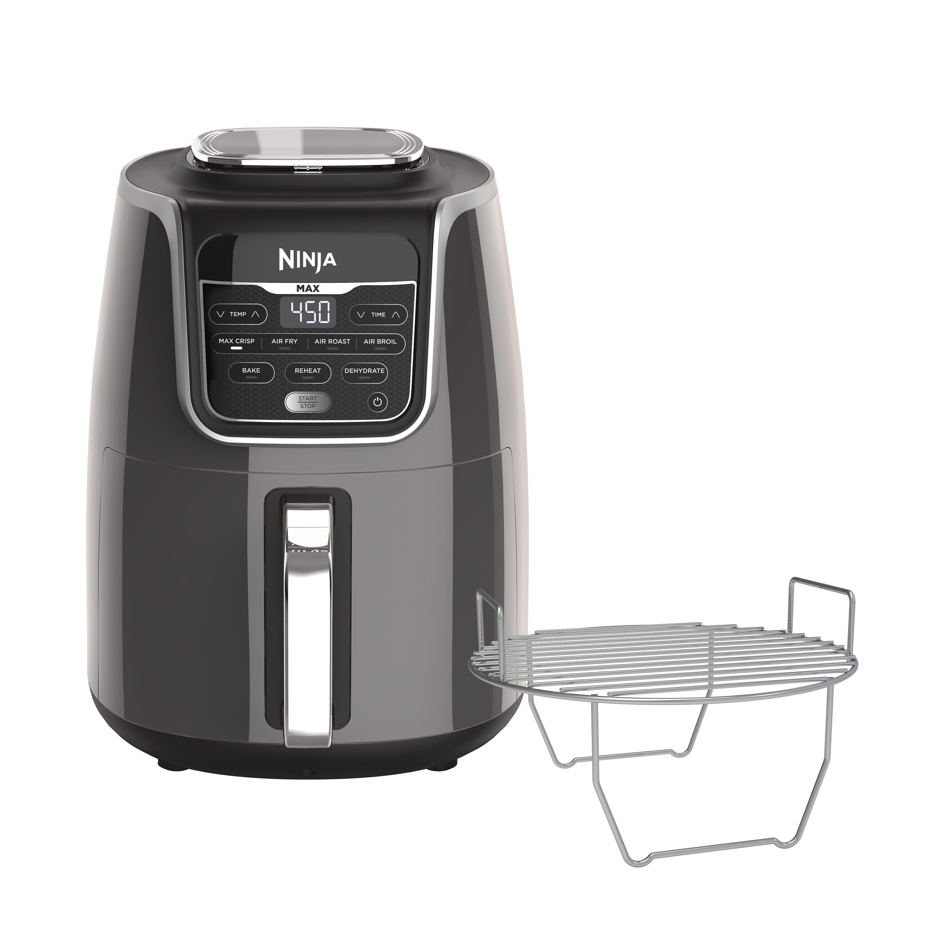 Freidora de aire Ninja Max XL 5.5 cuartos en negro digital con 1 canasta AF161