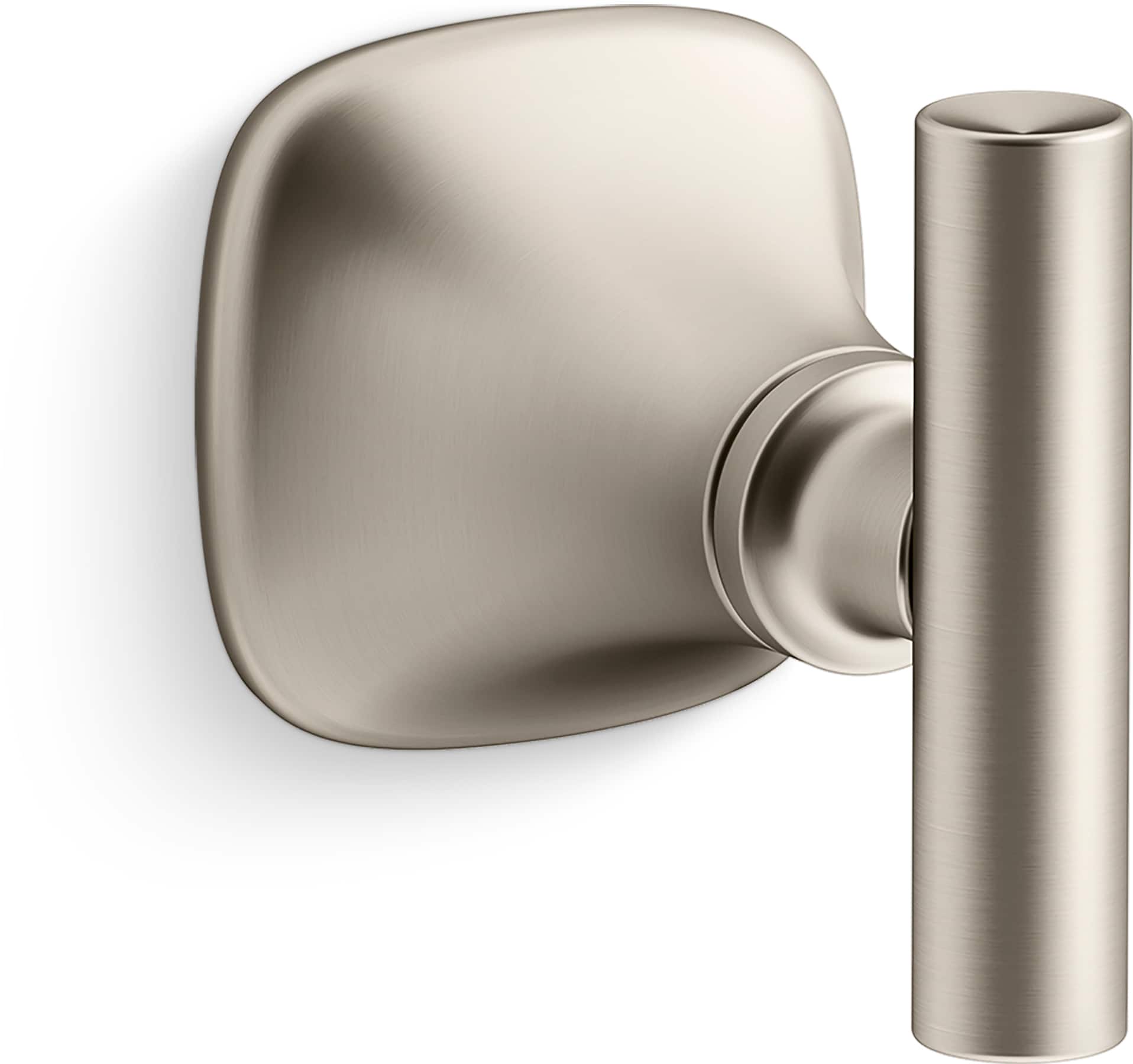 Gancho de toalla de montaje en pared para una sola toalla en níquel cepillado vibrante de KOHLER Rill REC28012-BN