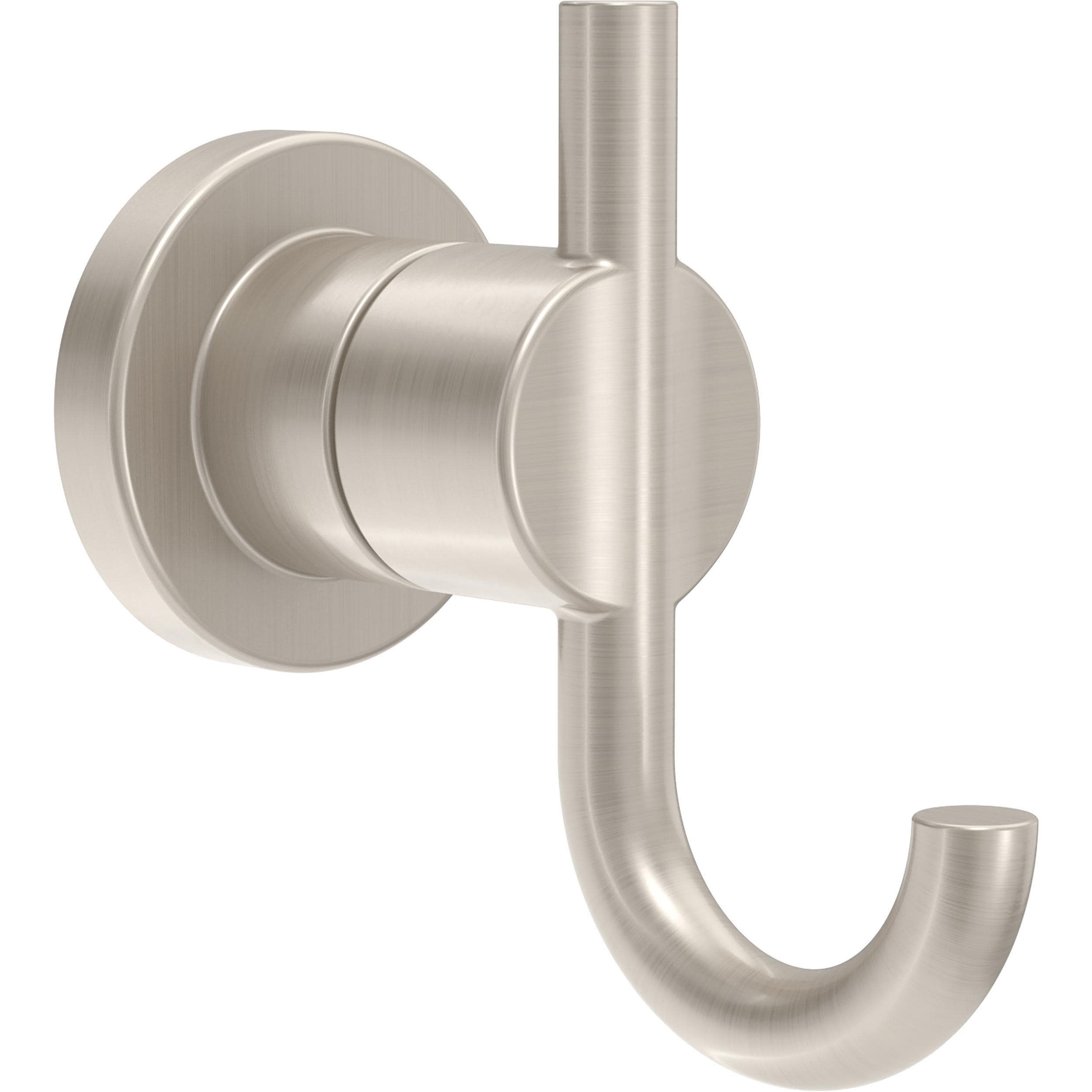 Gancho para Toalla de Doble Percha en Montaje de Pared en Níquel Cepillado con Tecnología SpotShield Delta Nicoli NIC35-DN
