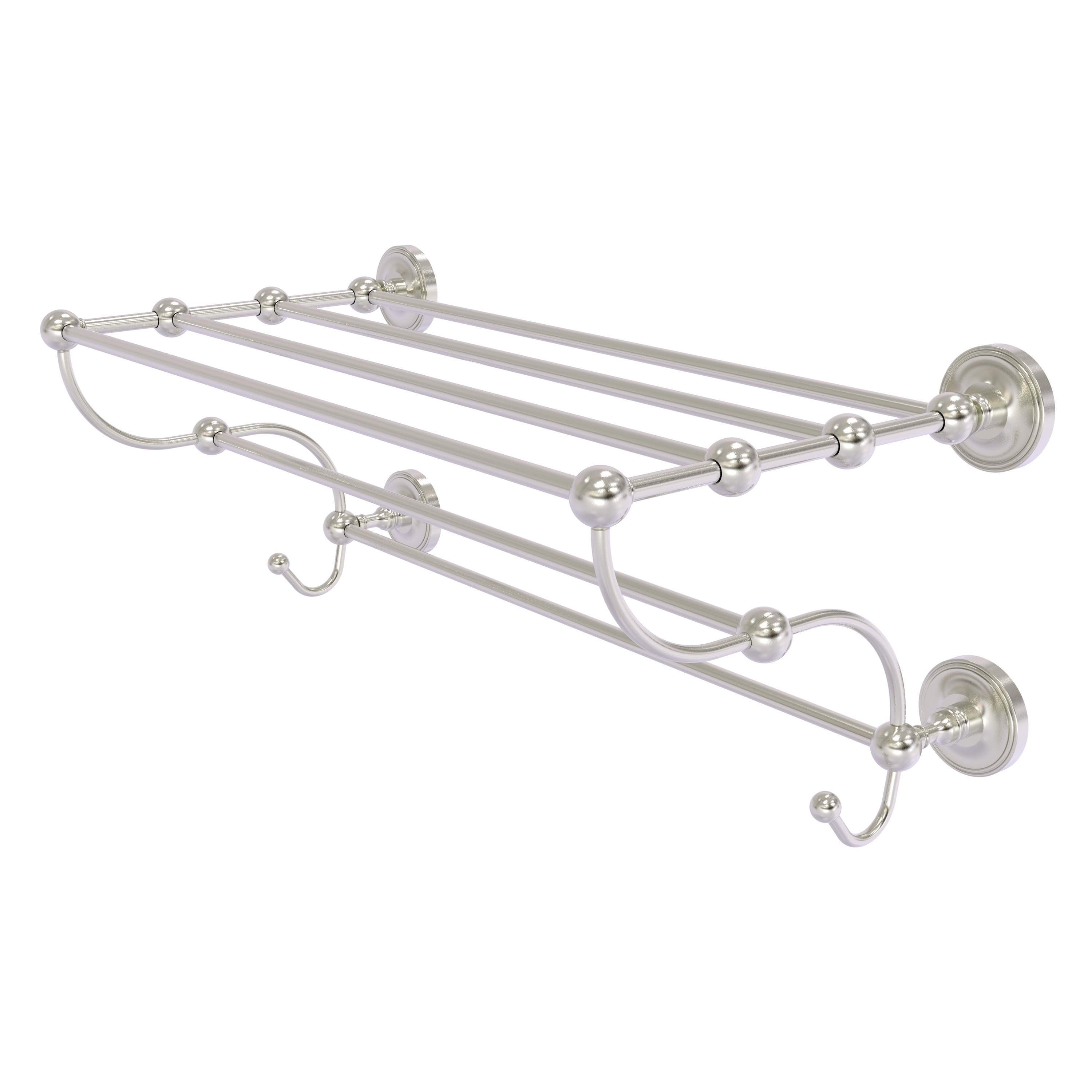 Toallero de Pared en Níquel Satinado Prestige Regal de Allied Brass de 14 pulgadas x 24 pulgadas x 9 pulgadas