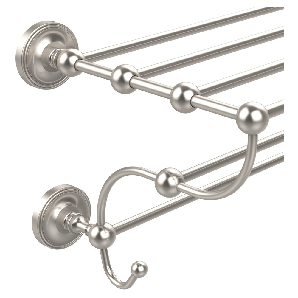 Toallero de Pared en Níquel Satinado Prestige Regal de Allied Brass de 14 pulgadas x 24 pulgadas x 9 pulgadas
