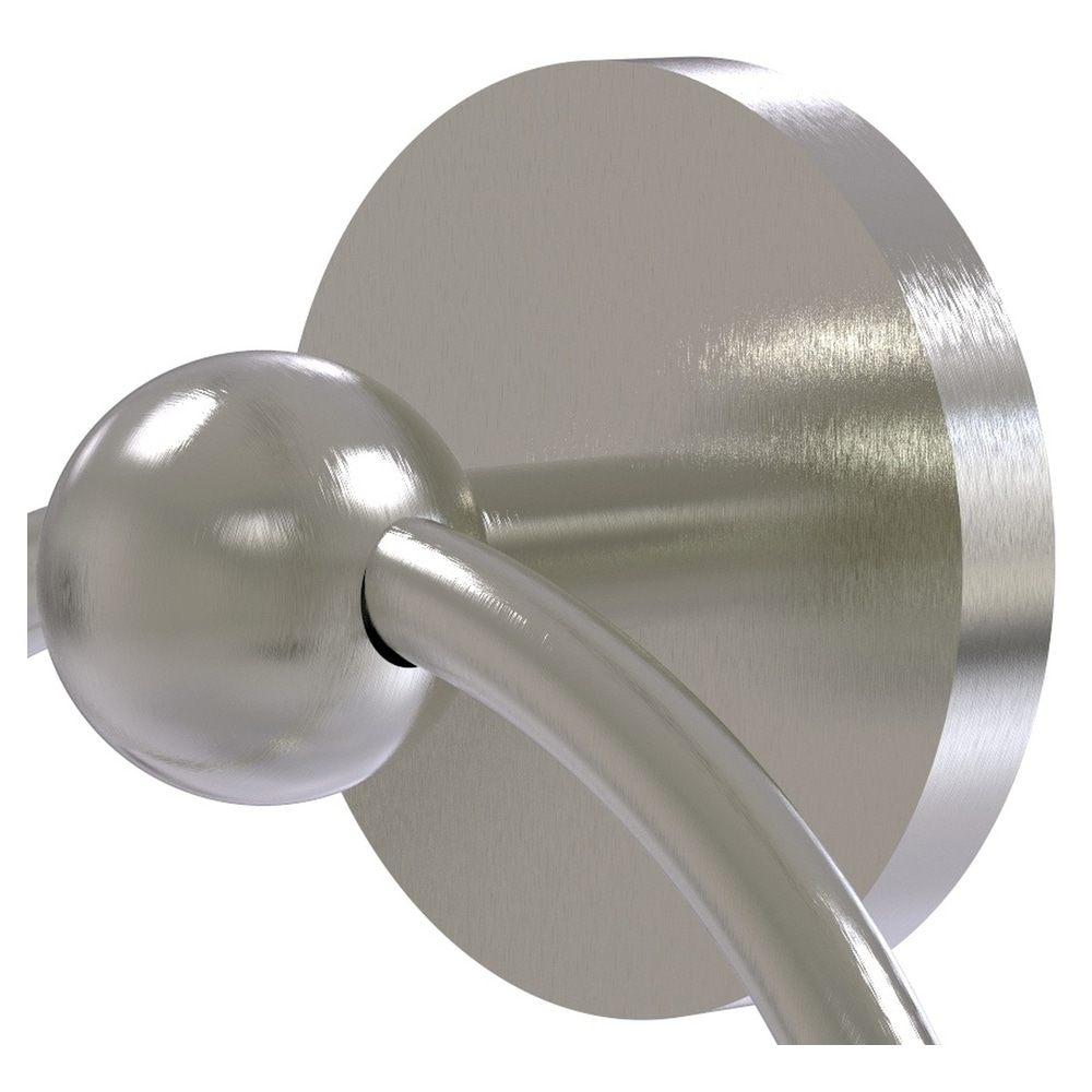 Soporte para toalla de una sola pieza de níquel satinado montado en la pared de la línea Skyline de Allied Brass